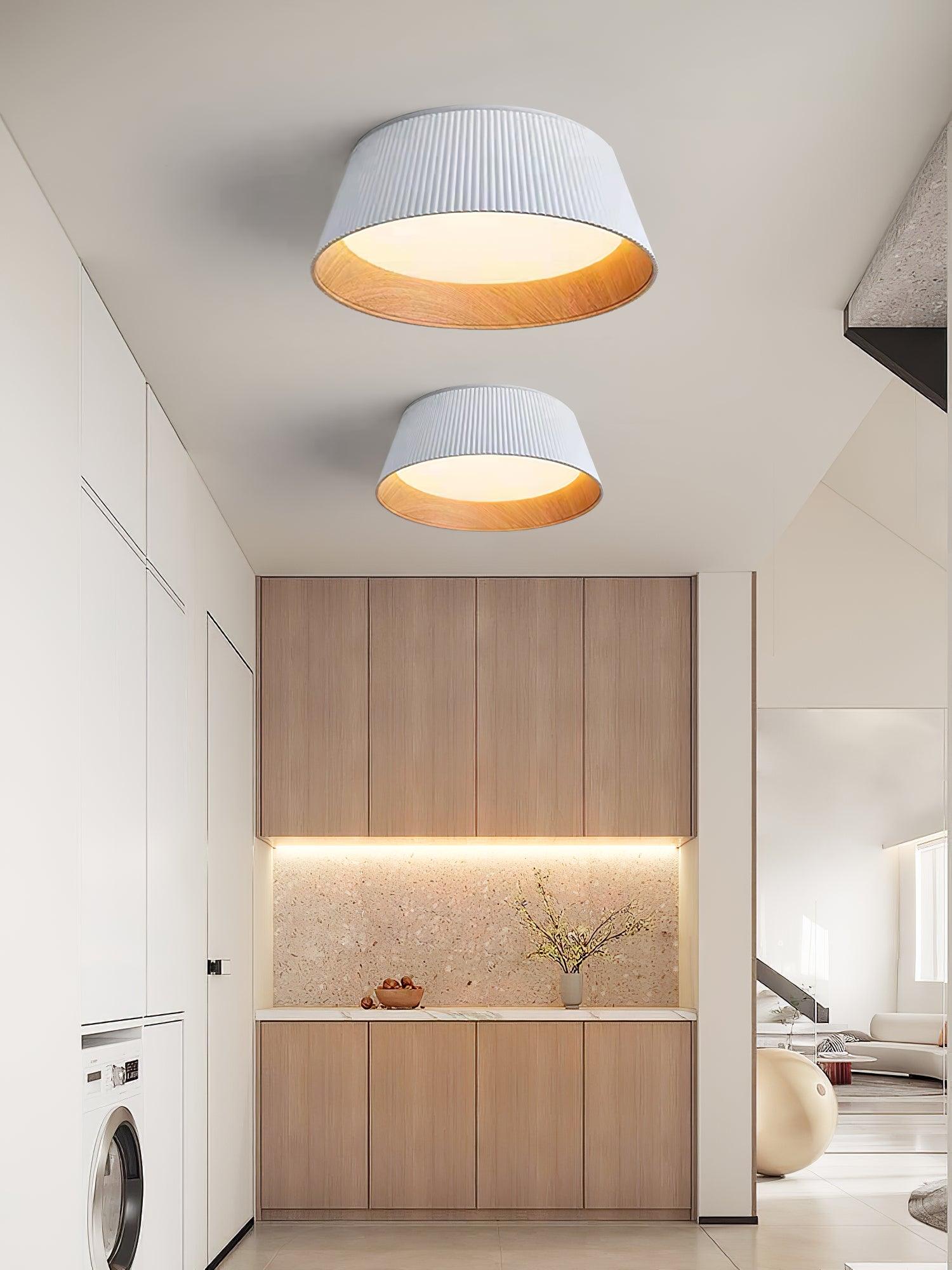 Modern Ribbed Ceiling Light - Blowlighting