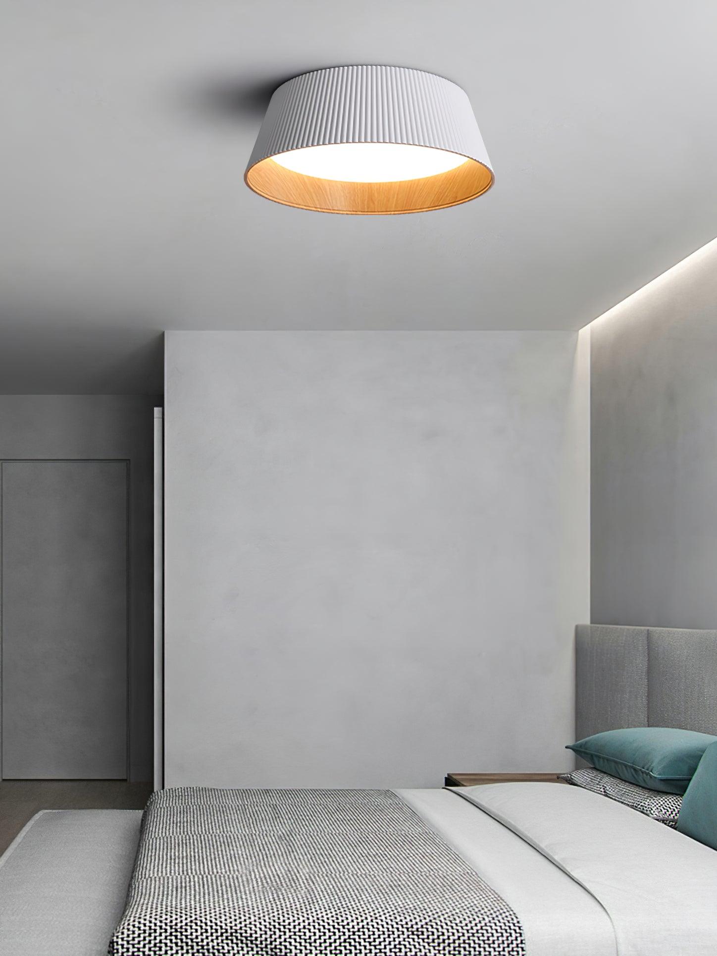 Modern Ribbed Ceiling Light - Blowlighting