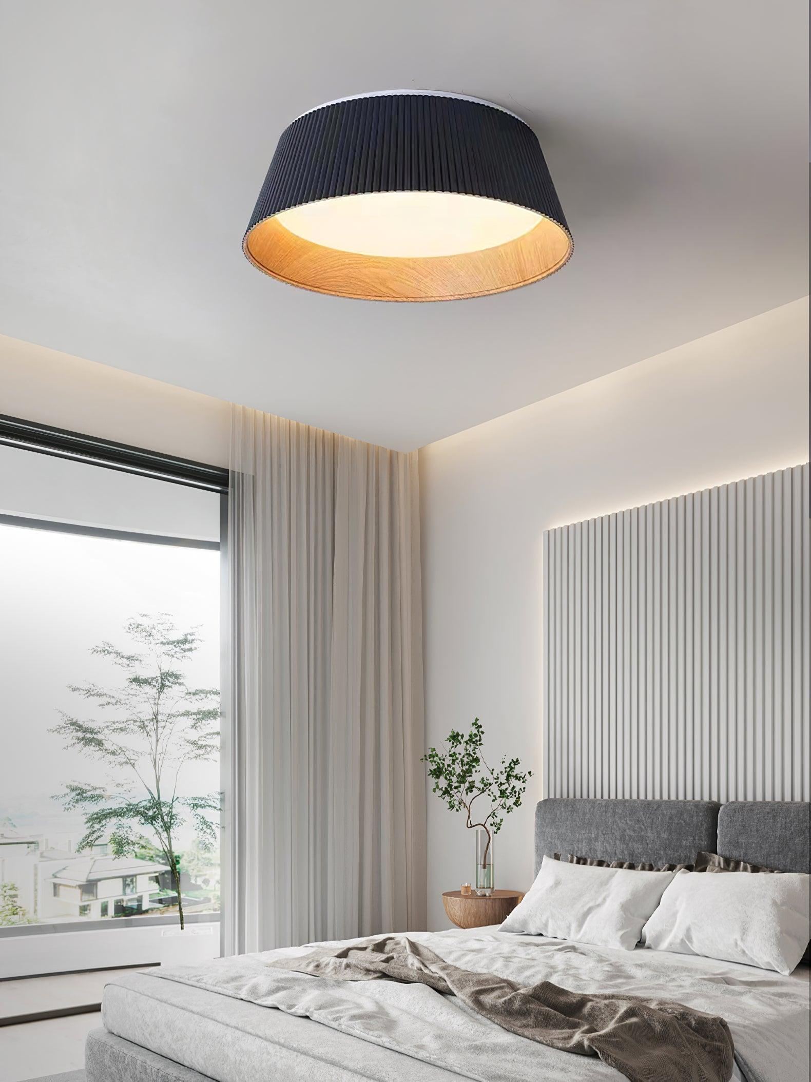 Modern Ribbed Ceiling Light - Blowlighting
