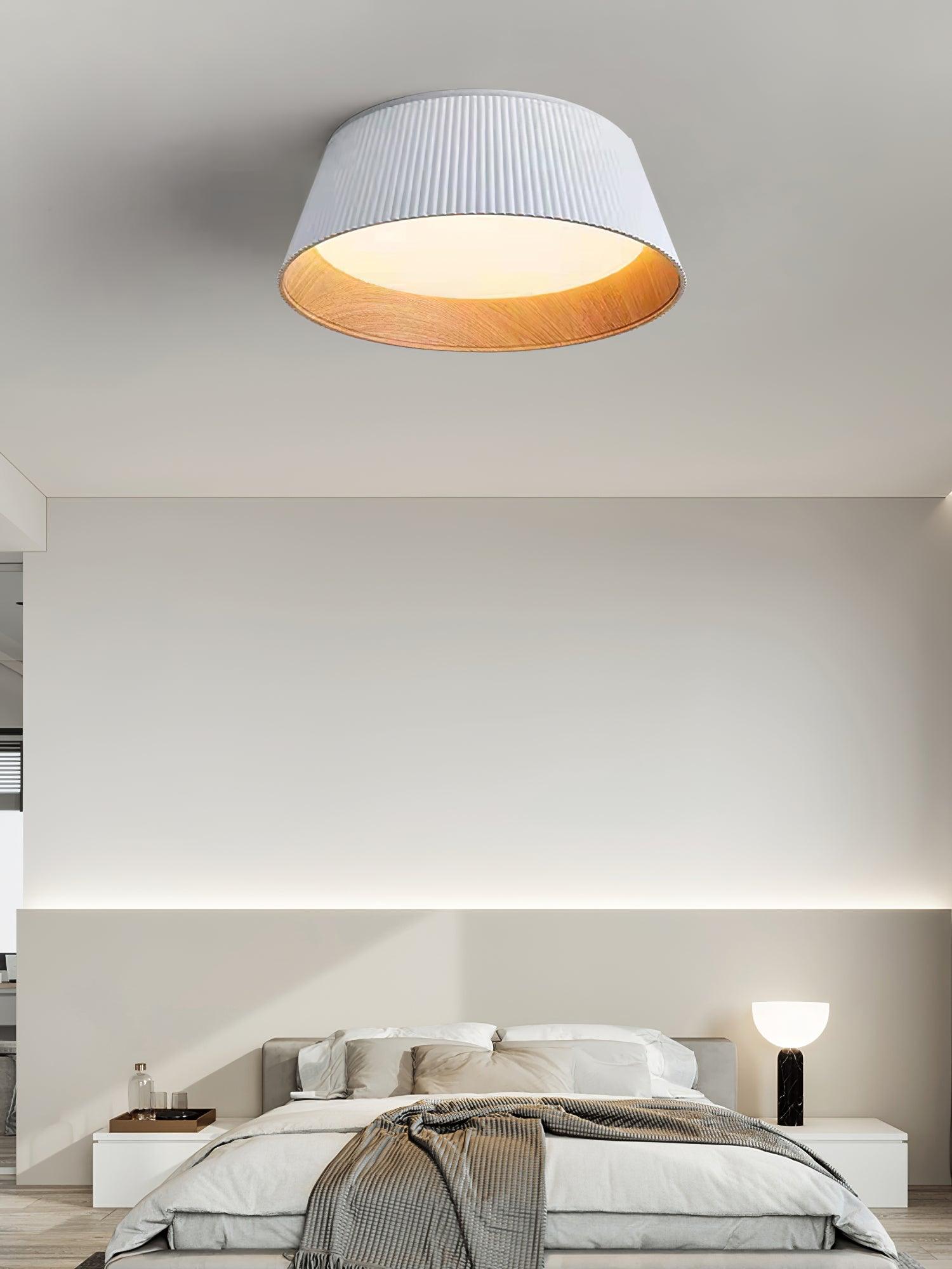 Modern Ribbed Ceiling Light - Blowlighting