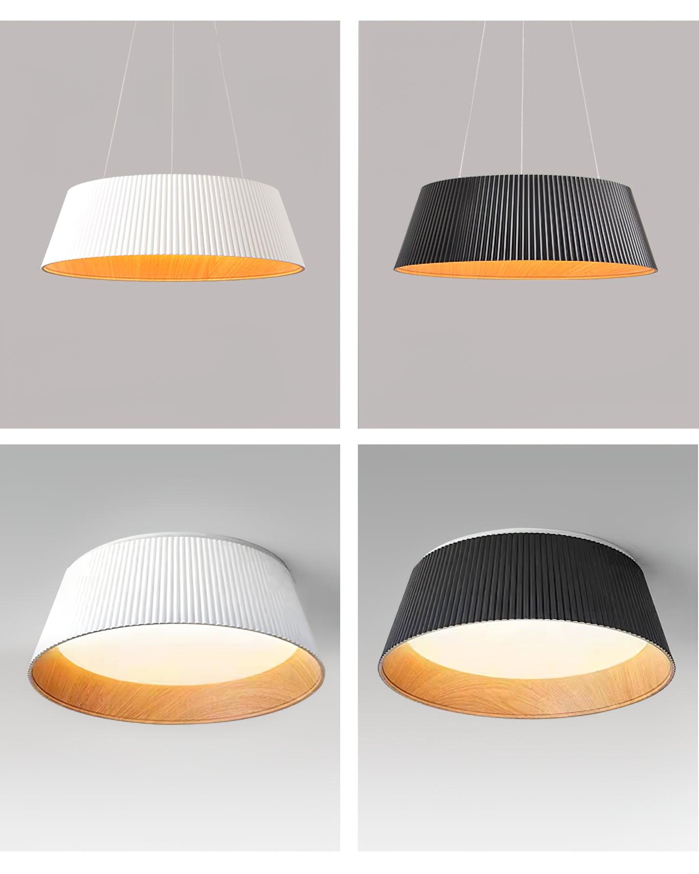 Modern Ribbed Ceiling Light - Blowlighting