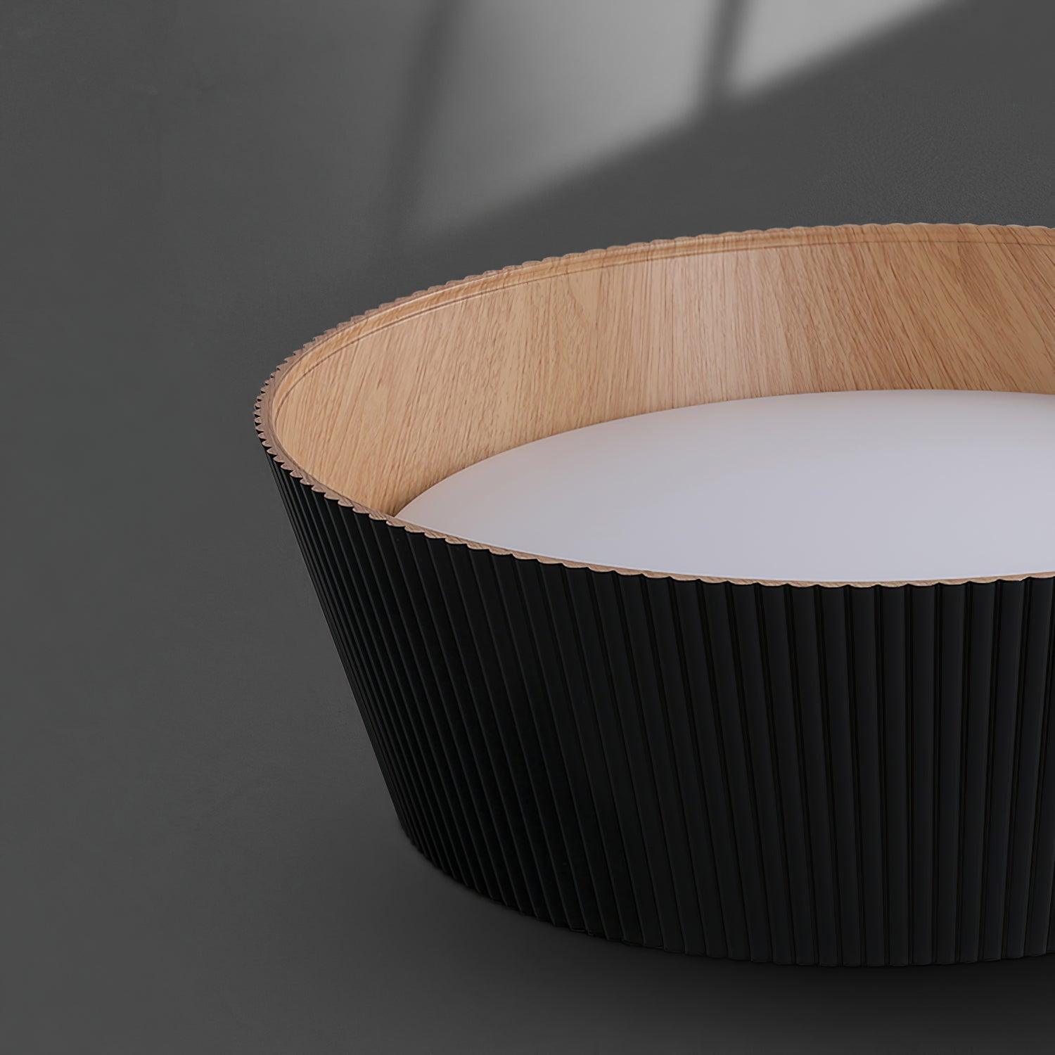 Modern Ribbed Ceiling Light - Blowlighting