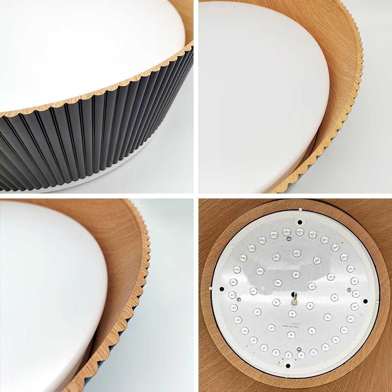 Modern Ribbed Ceiling Light - Blowlighting