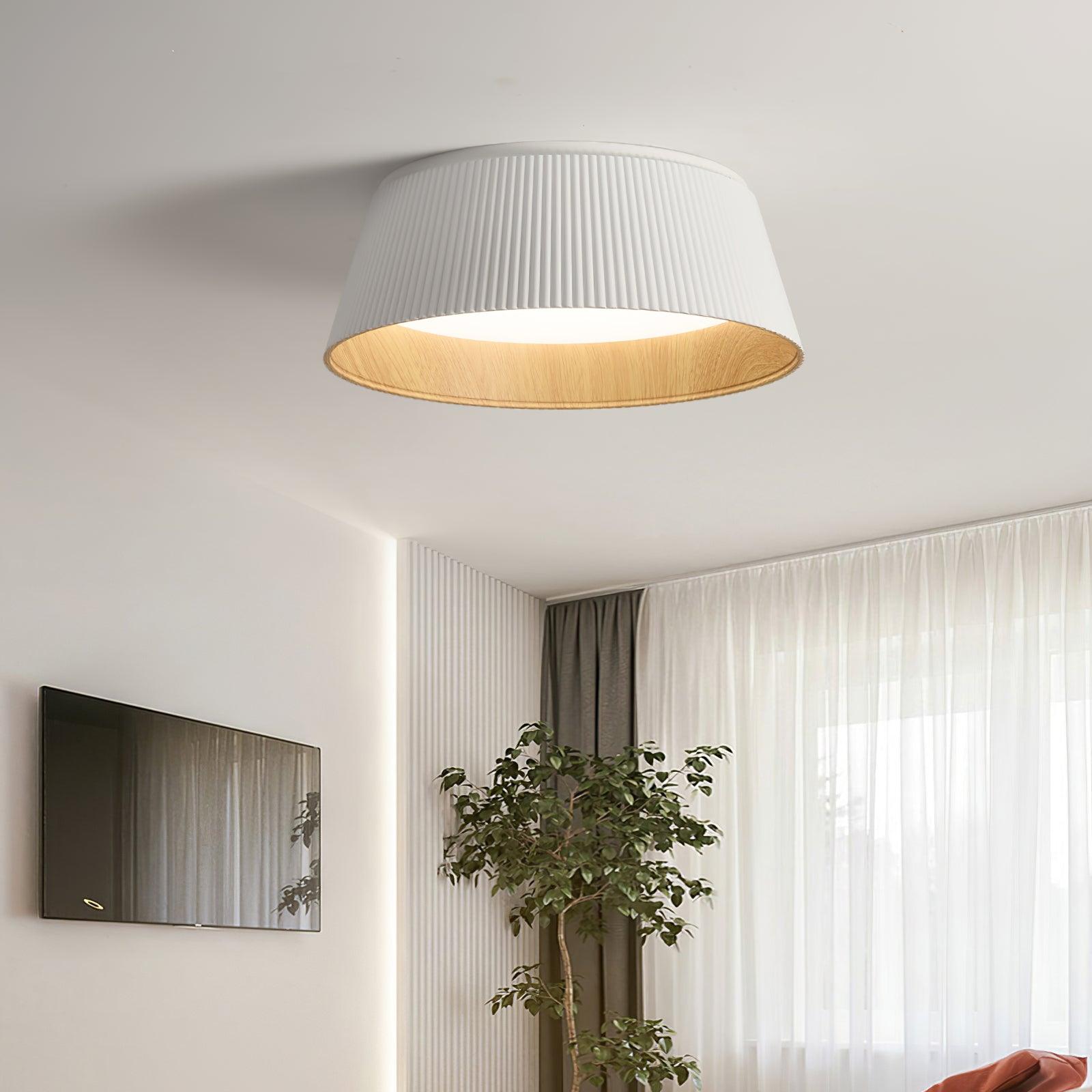 Modern Ribbed Ceiling Light - Blowlighting