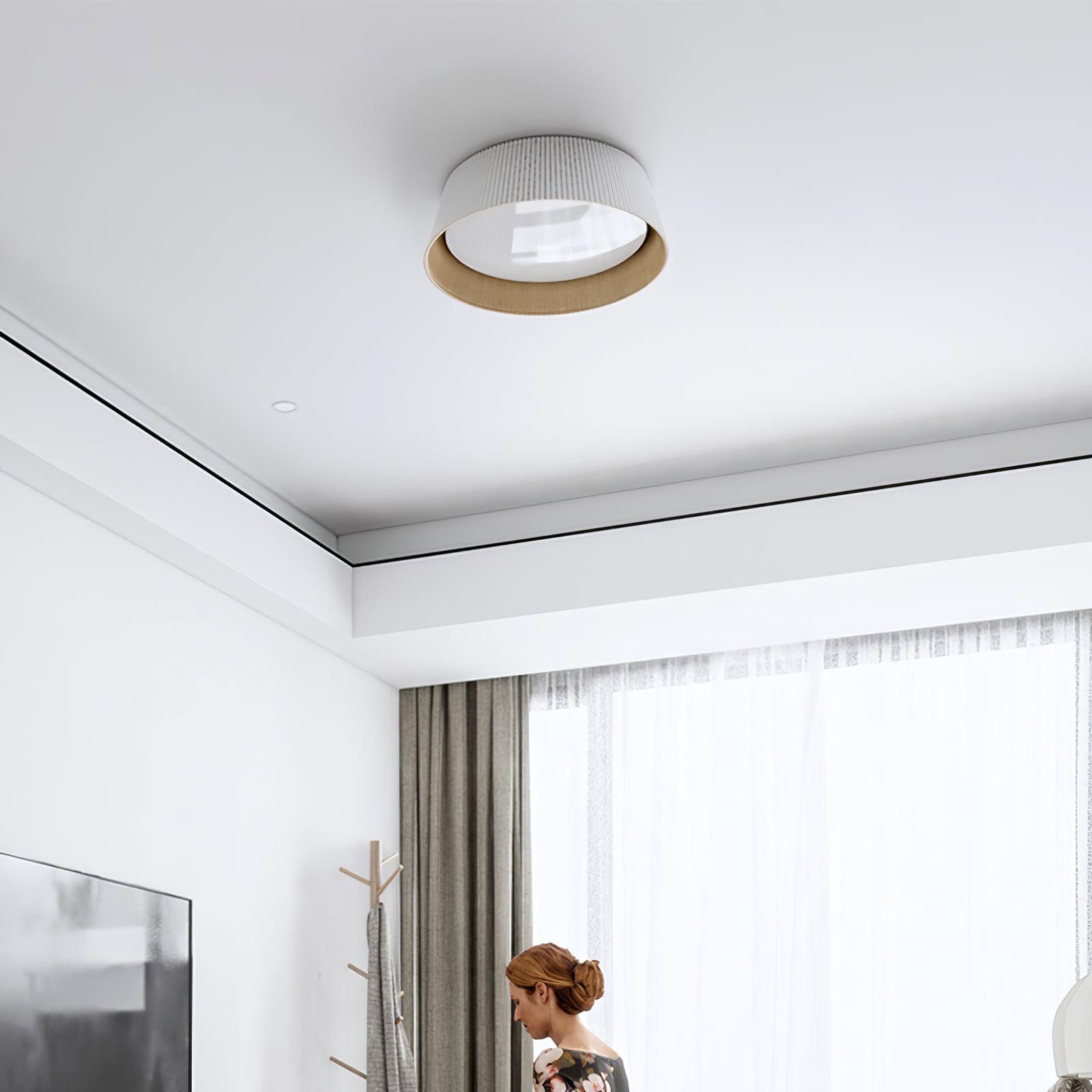 Modern Ribbed Ceiling Light - Blowlighting
