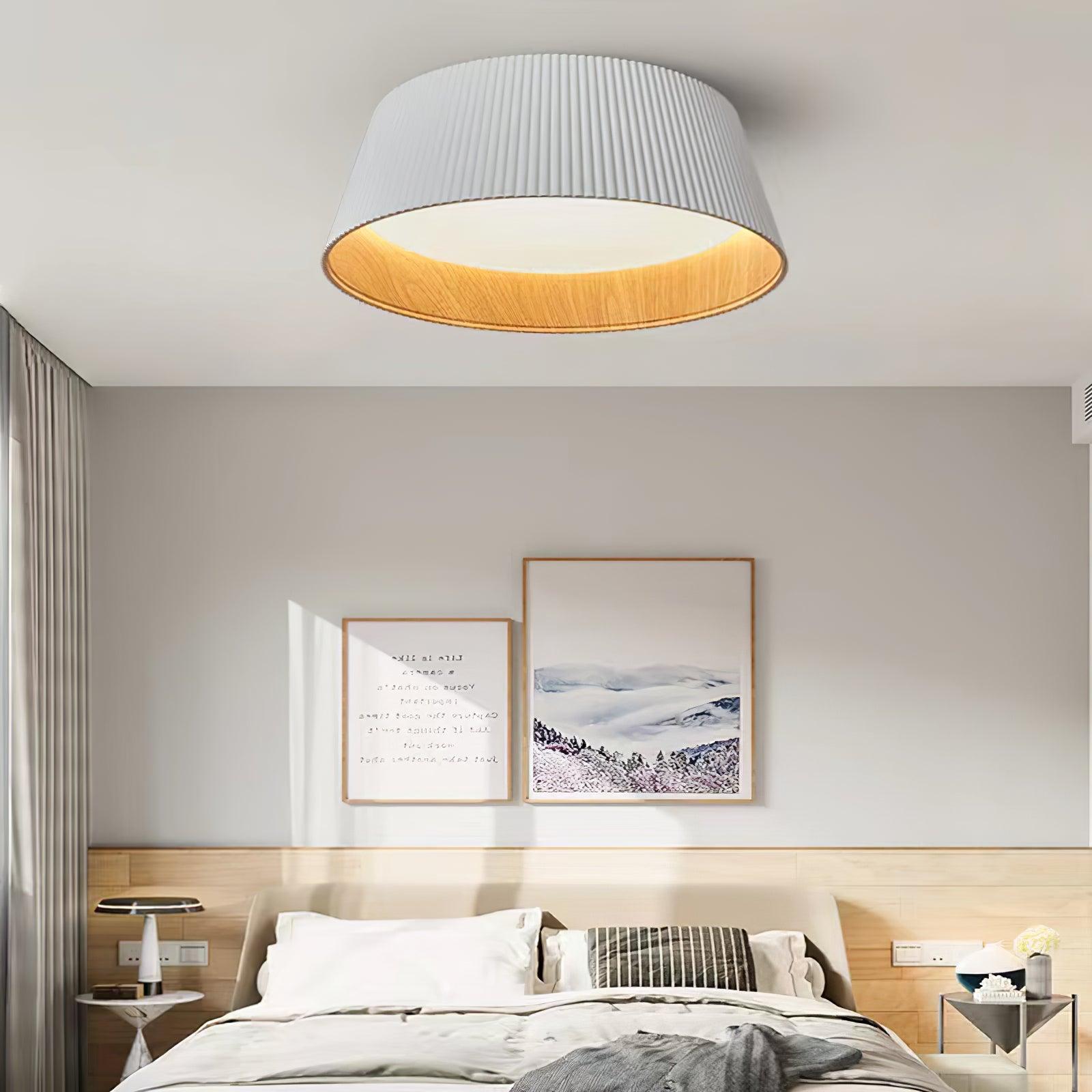 Modern Ribbed Ceiling Light - Blowlighting