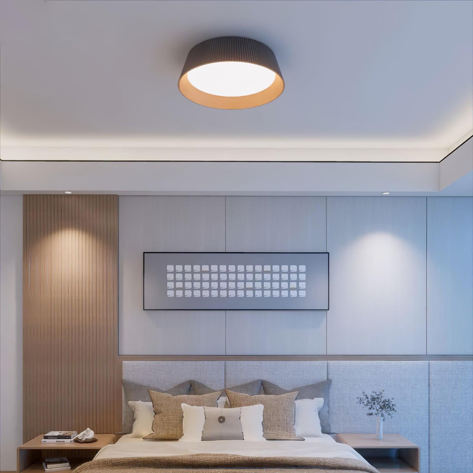 Modern Ribbed Ceiling Light - Blowlighting