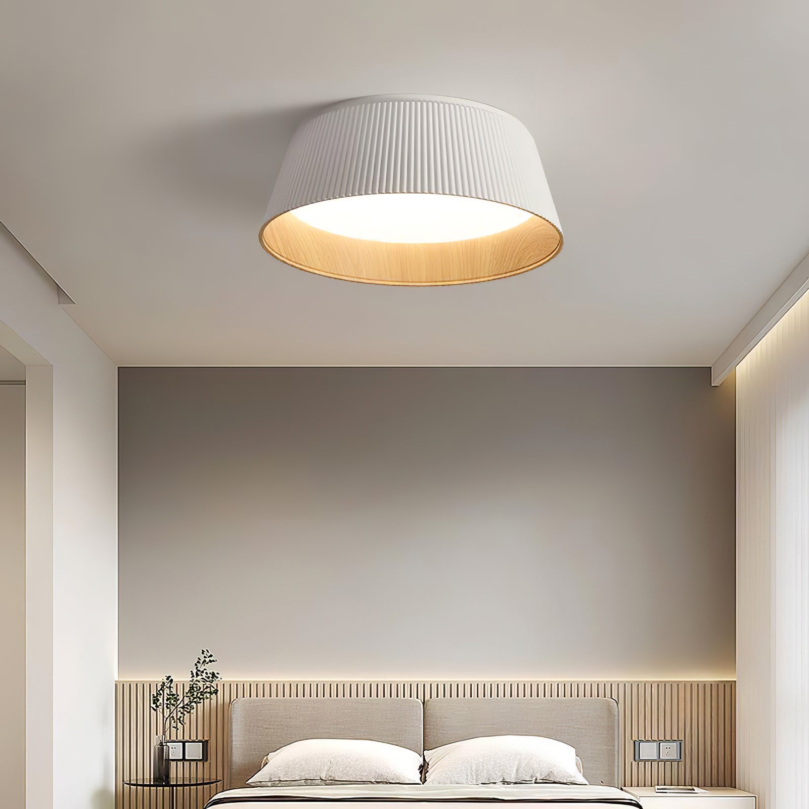 Modern Ribbed Ceiling Light - Blowlighting