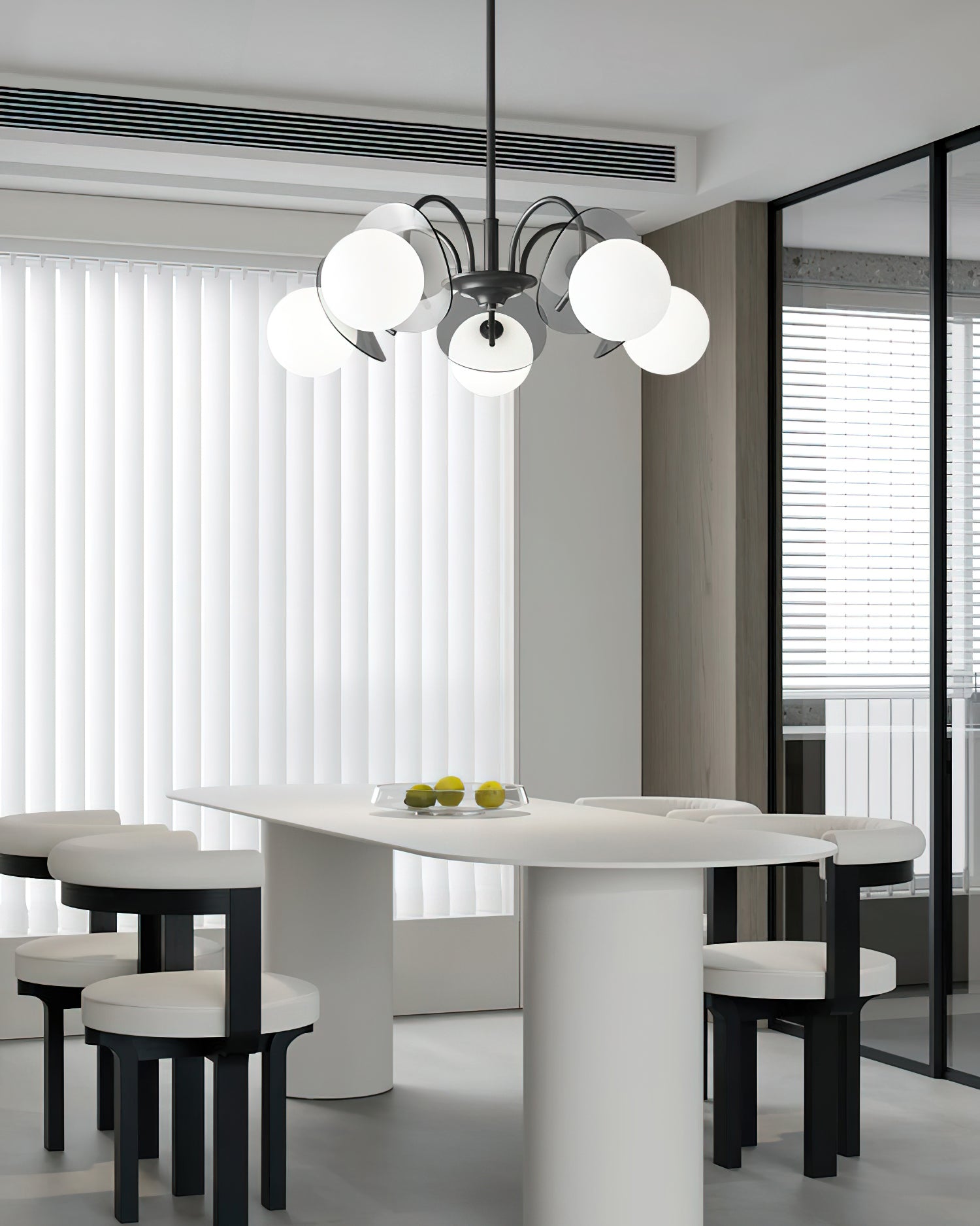 Aurora Chandelier Globe Arm Sculptural - Blowlighting