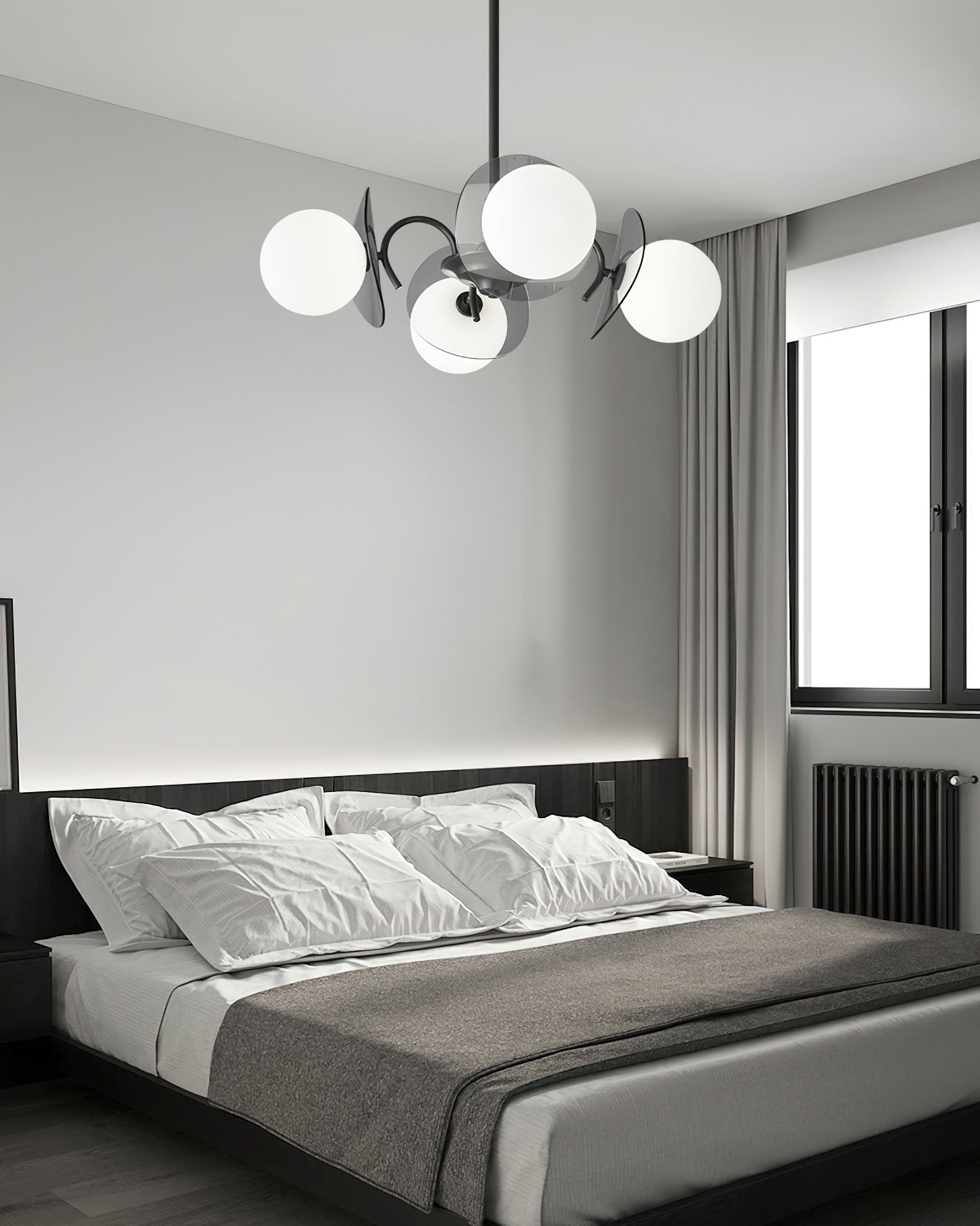 Aurora Chandelier Globe Arm Sculptural - Blowlighting