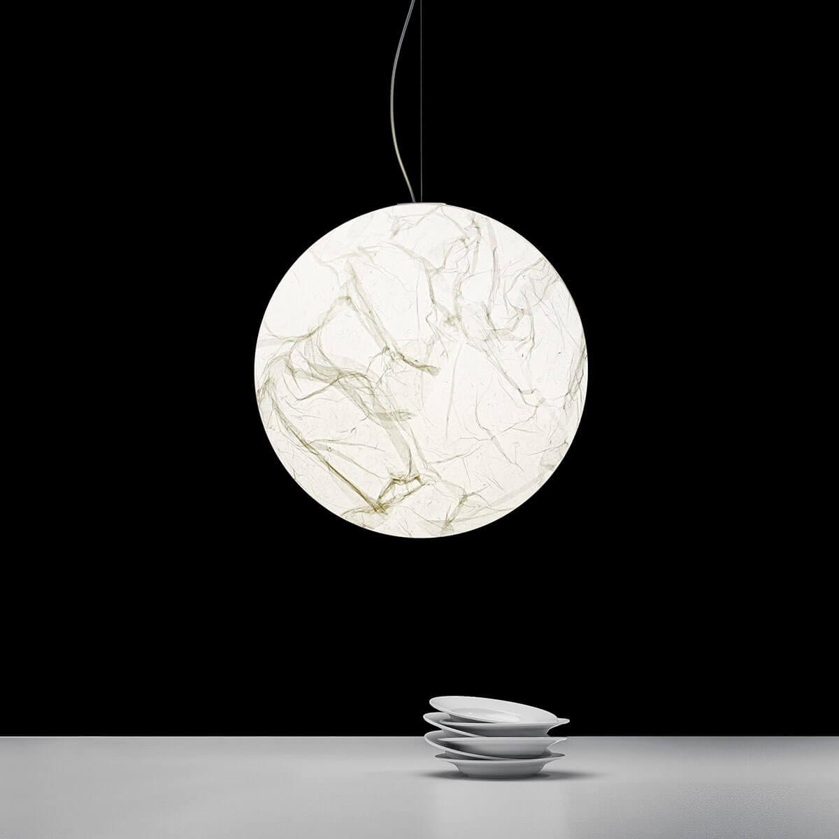 Globe Minimalist Silk Pendant Lamp - Blowlighting