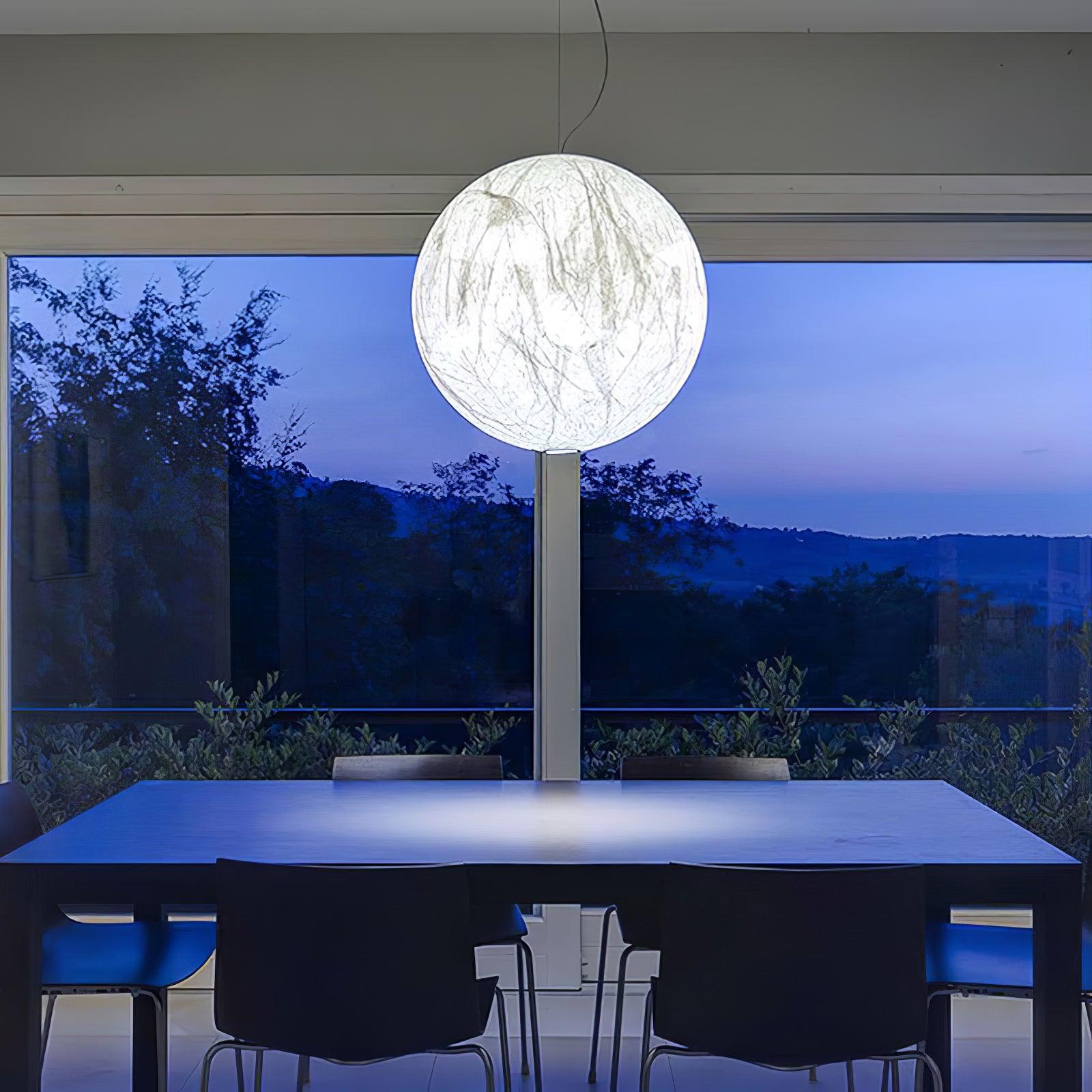 Globe Minimalist Silk Pendant Lamp - Blowlighting