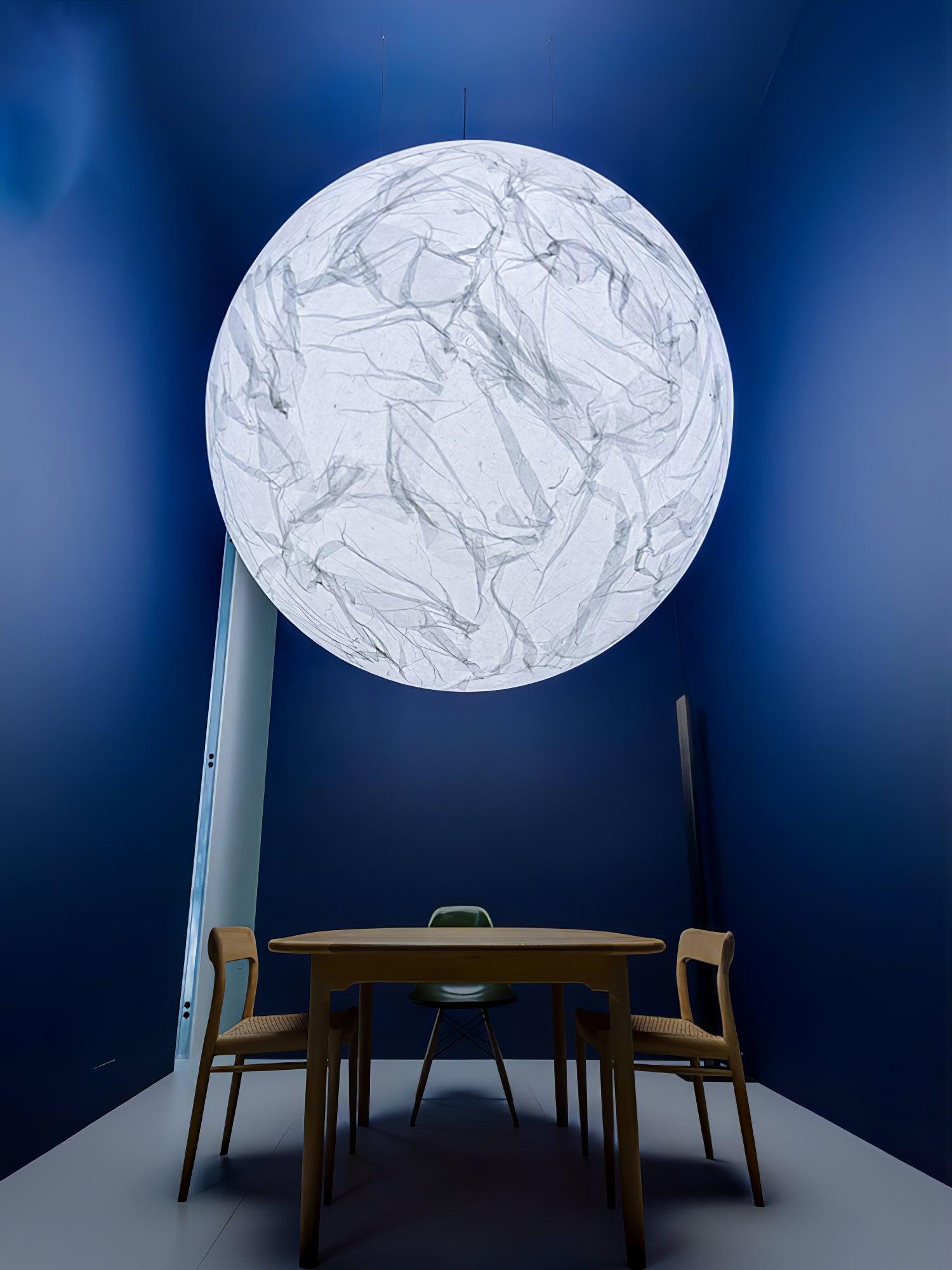 Globe Minimalist Silk Pendant Lamp - Blowlighting