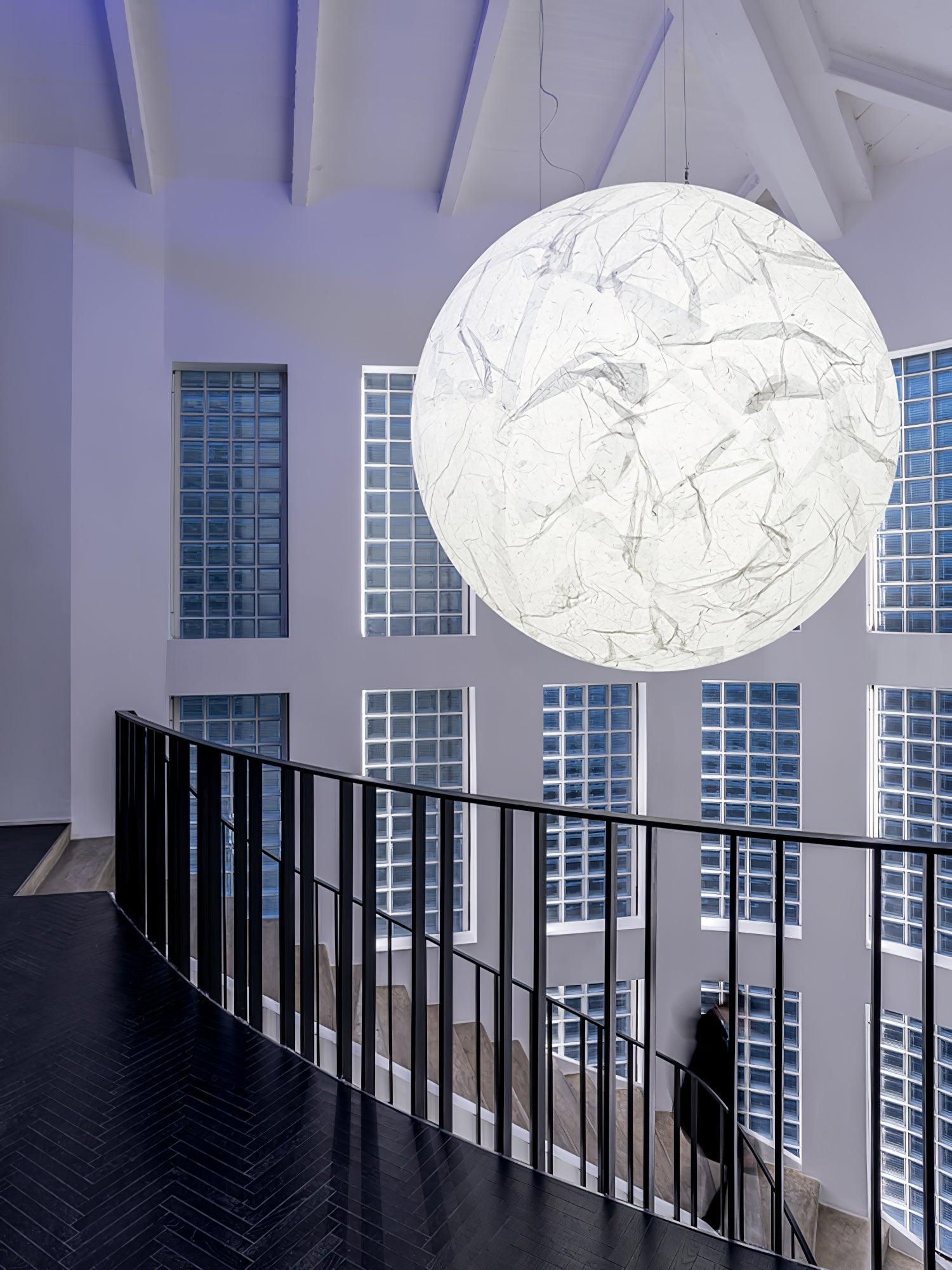 Globe Minimalist Silk Pendant Lamp - Blowlighting