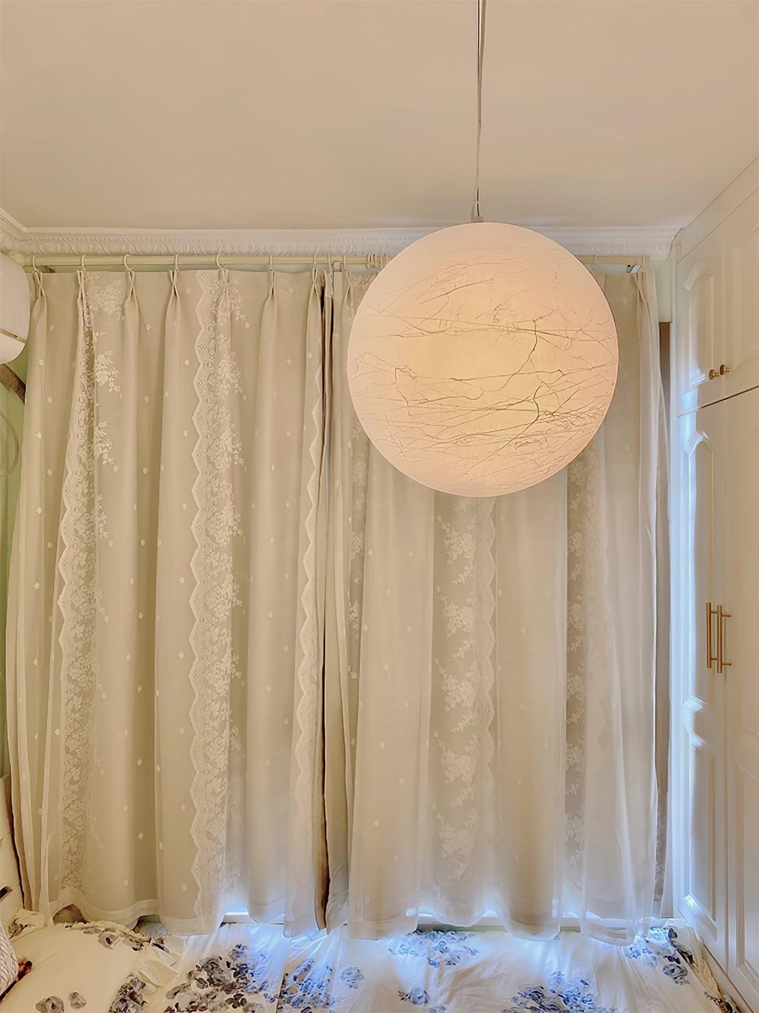 Globe Minimalist Silk Pendant Lamp - Blowlighting