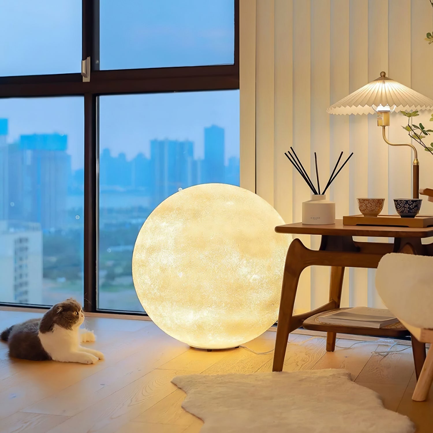 Moon Table Lamp - Blowlighting