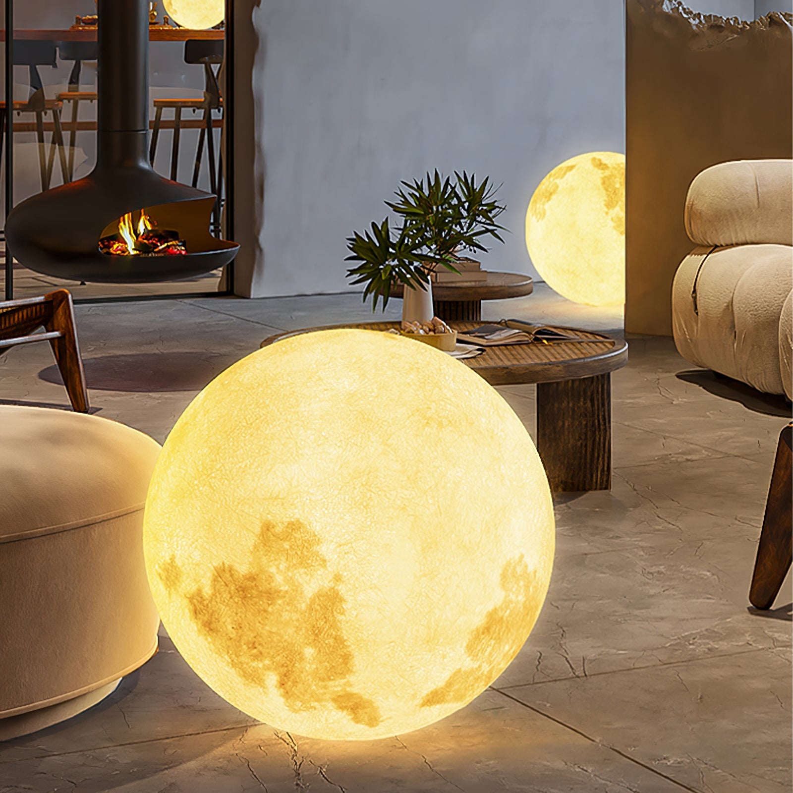 Moon Table Lamp - Blowlighting