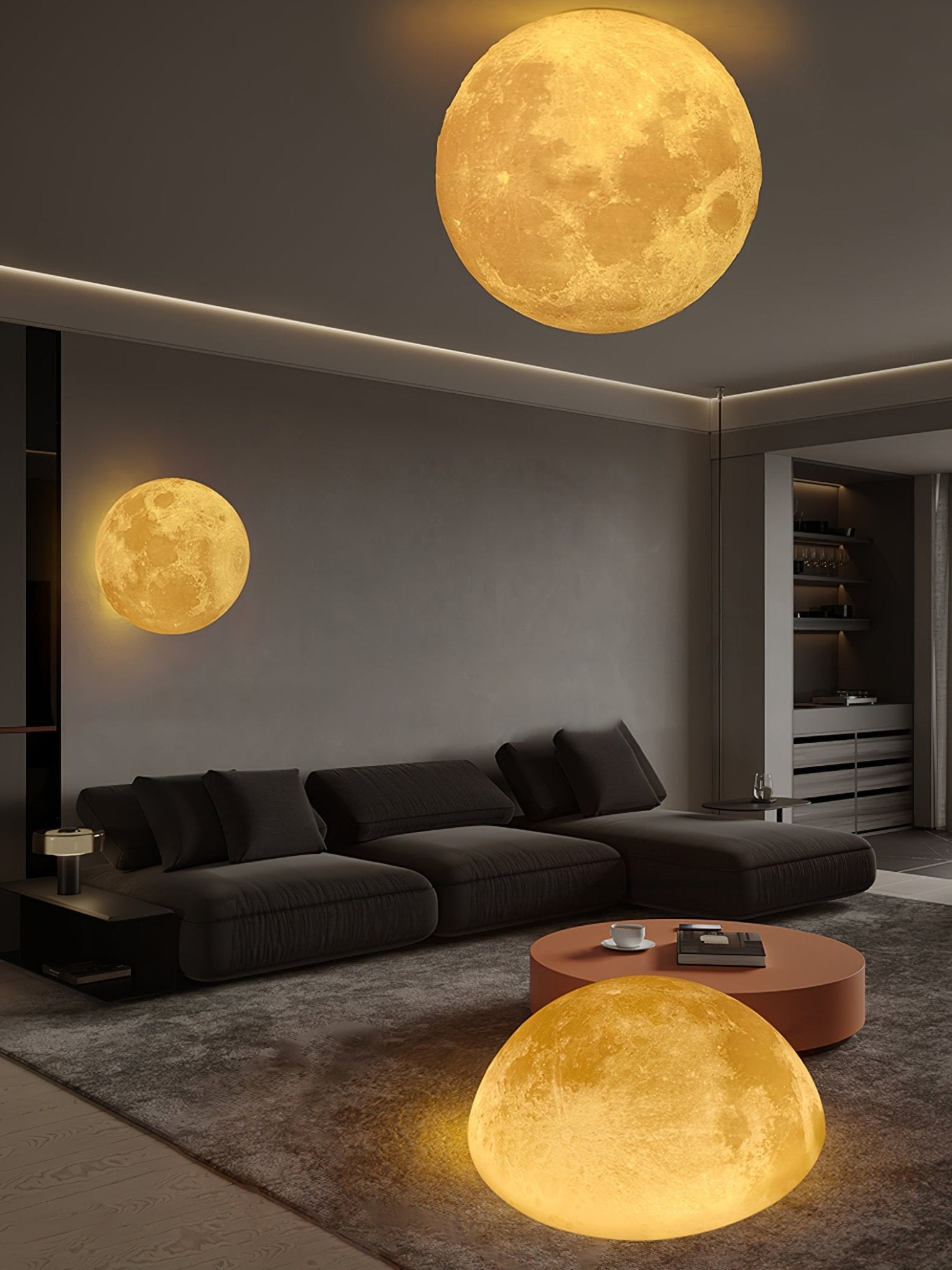 Moon 3D Wall Lamp - Blowlighting