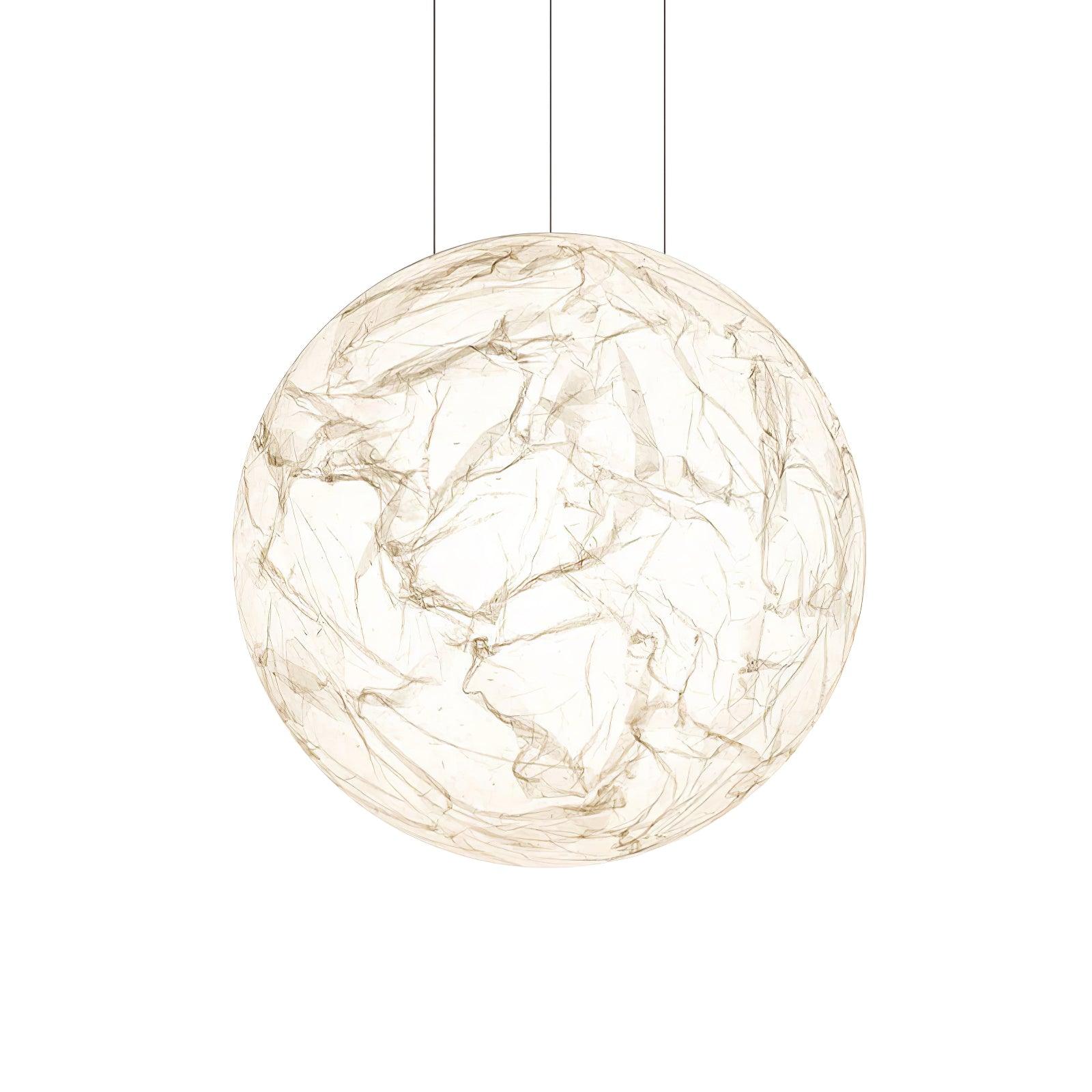 Globe Minimalist Silk Pendant Lamp - Blowlighting