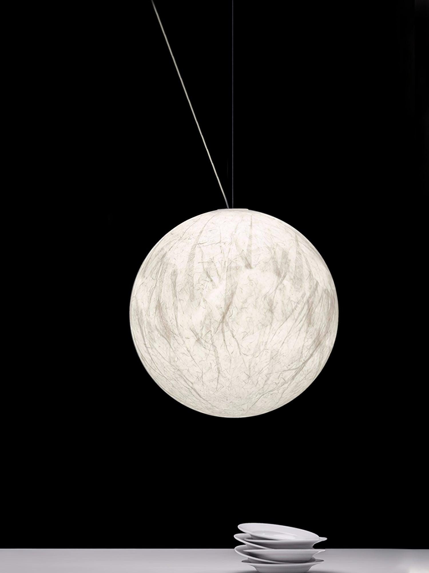Globe Minimalist Silk Pendant Lamp - Blowlighting