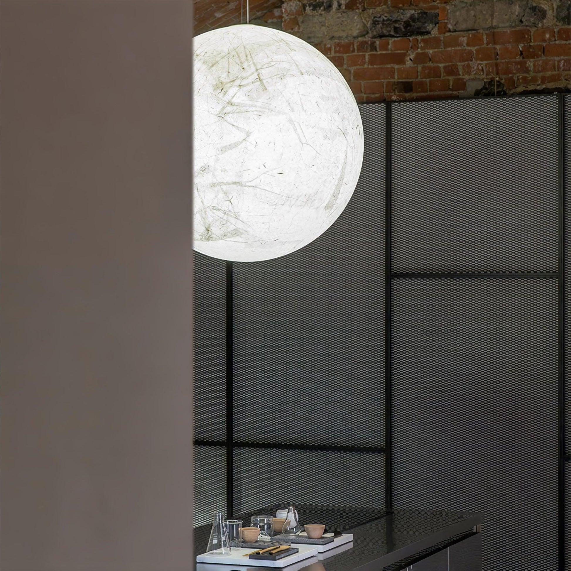 Globe Minimalist Silk Pendant Lamp - Blowlighting