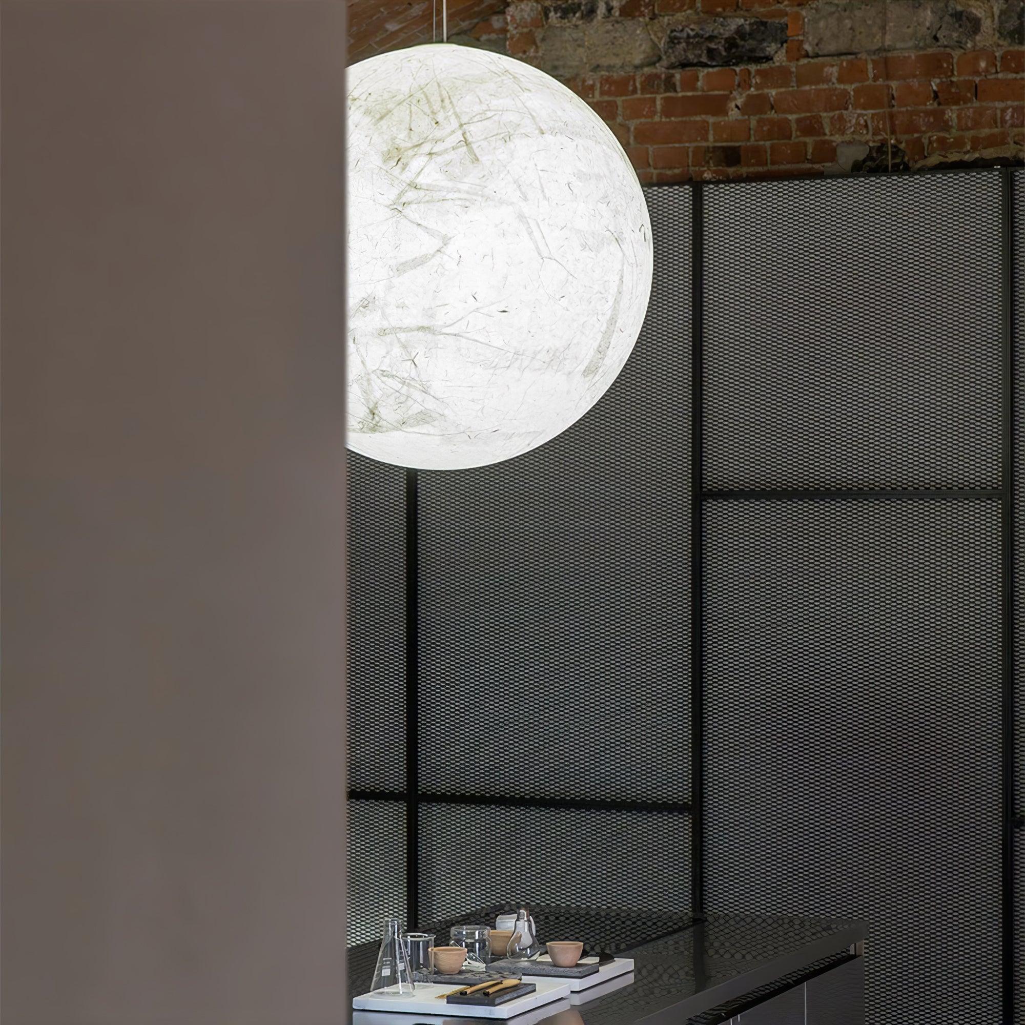 Globe Minimalist Silk Pendant Lamp - Blowlighting