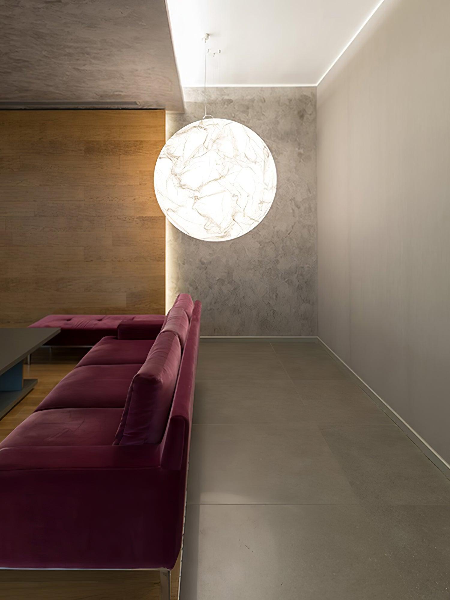 Globe Minimalist Silk Pendant Lamp - Blowlighting