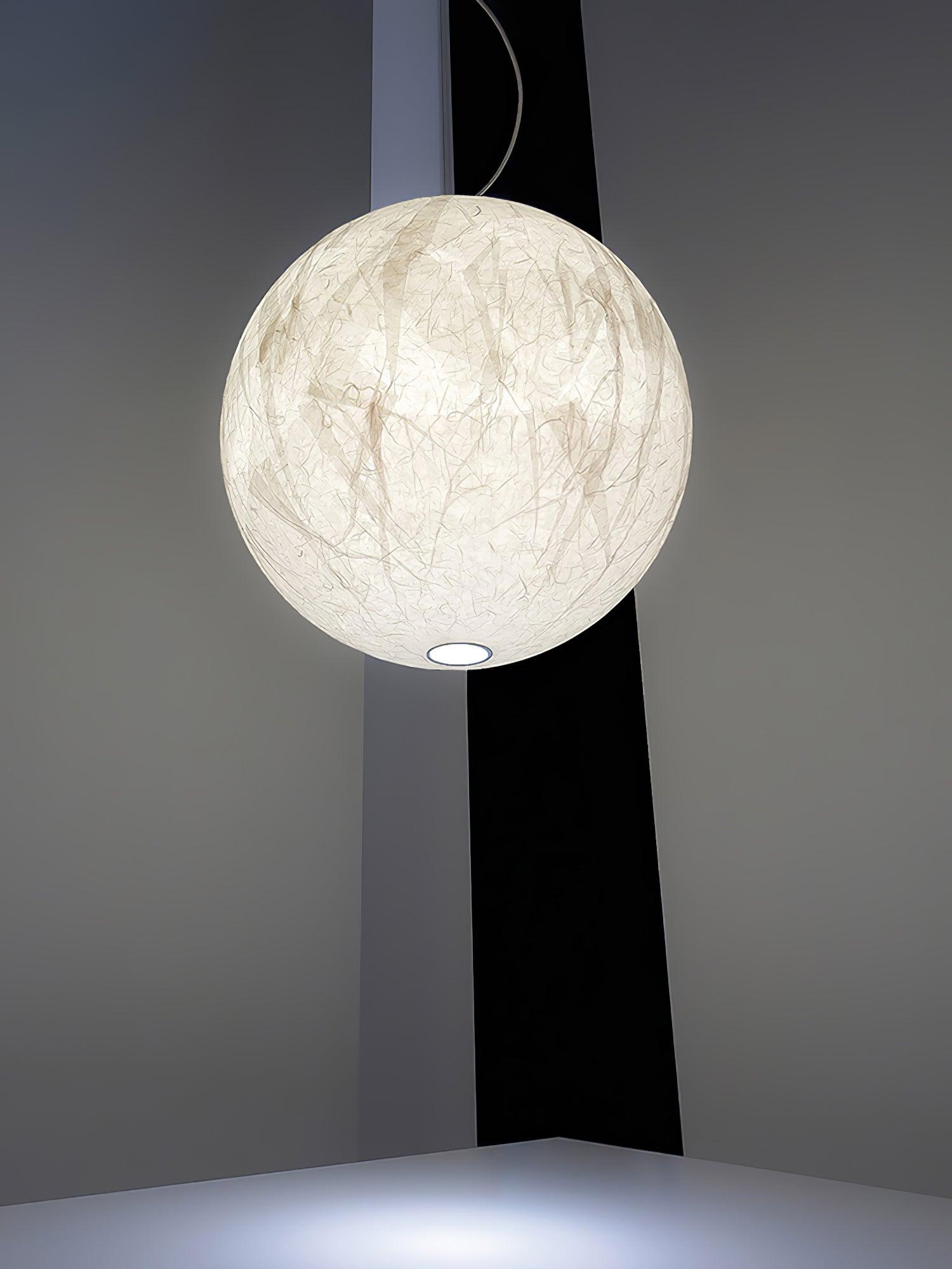Globe Minimalist Silk Pendant Lamp - Blowlighting
