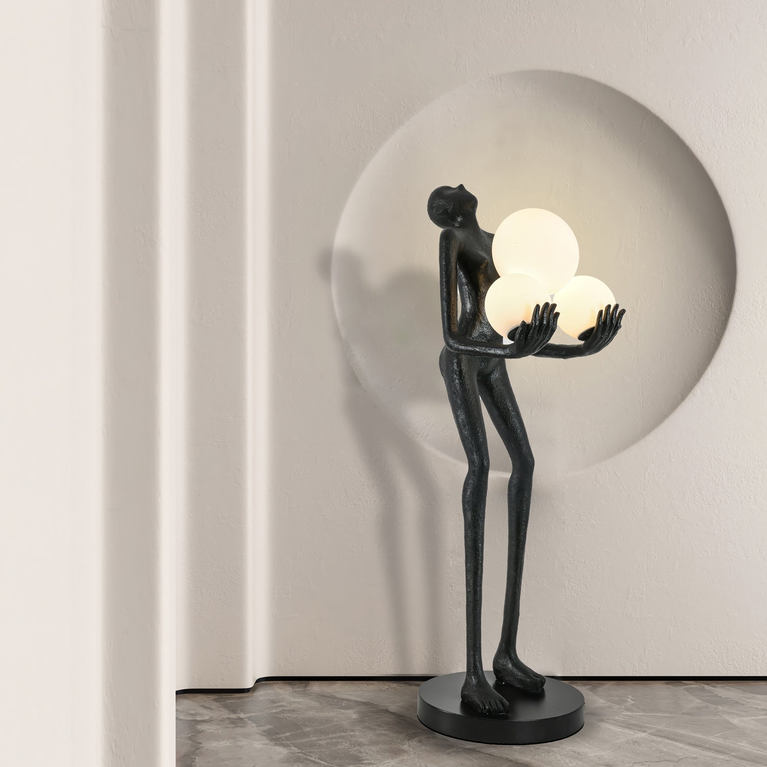 Erthearae Abstract Iron Floor Lamp - Blowlighting