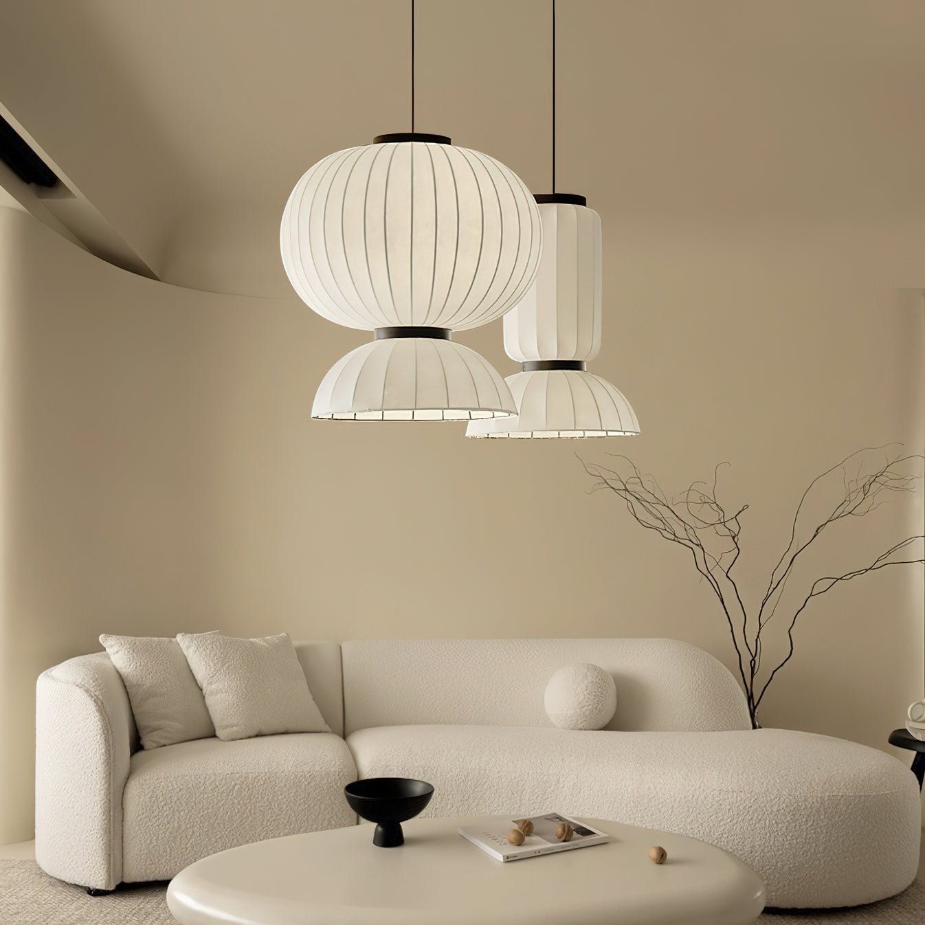 Eurzorion Silk Lantern Pendant Light - Blowlighting