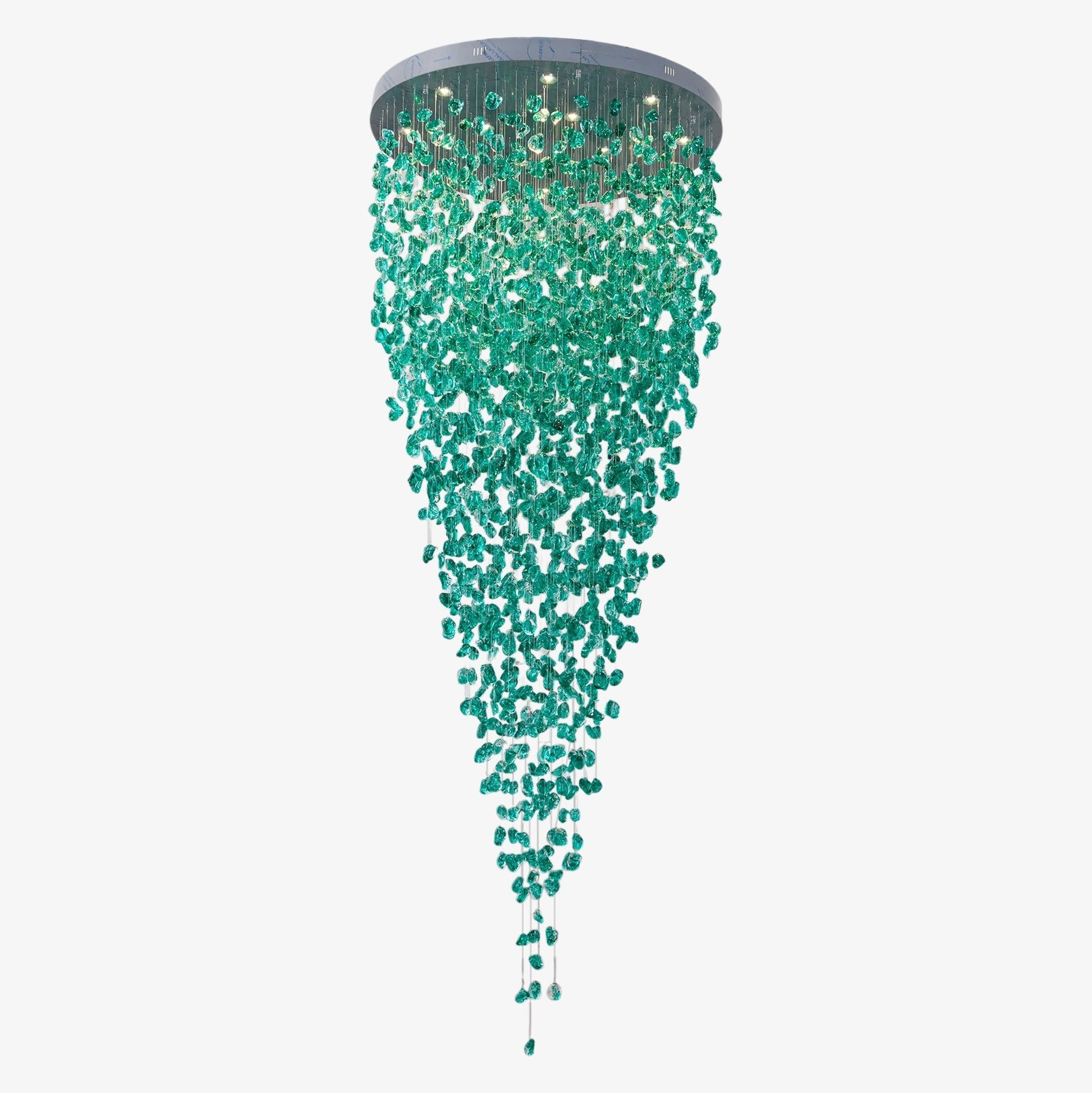 Veshaa Postmodern Luxury Stone Crystal Chandelier - Blowlighting