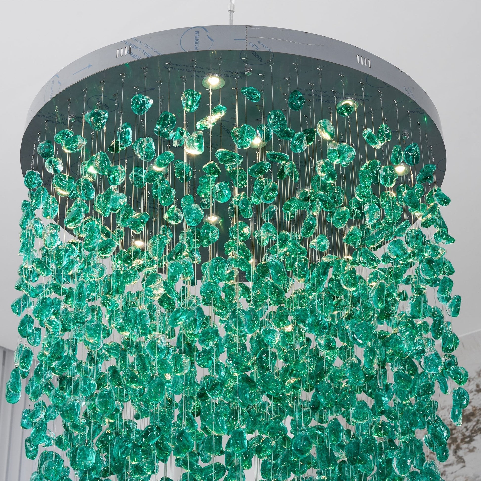 Veshaa Postmodern Luxury Stone Crystal Chandelier - Blowlighting