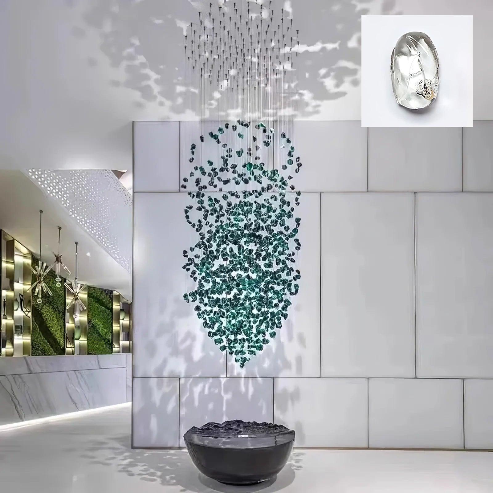 Veshaa Postmodern Luxury Stone Crystal Chandelier - Blowlighting