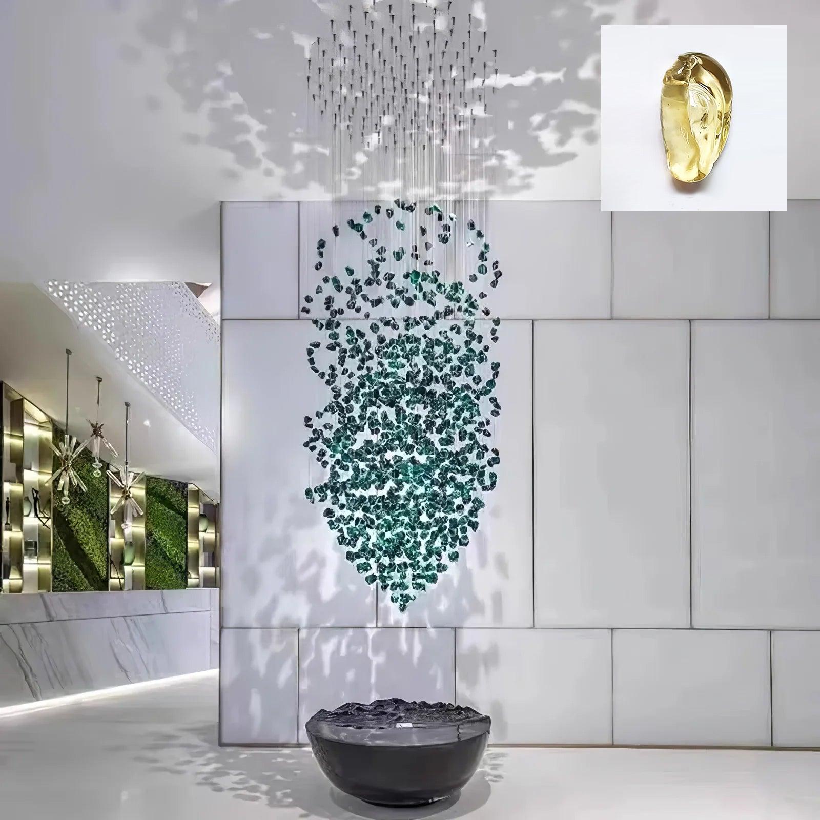 Veshaa Postmodern Luxury Stone Crystal Chandelier - Blowlighting