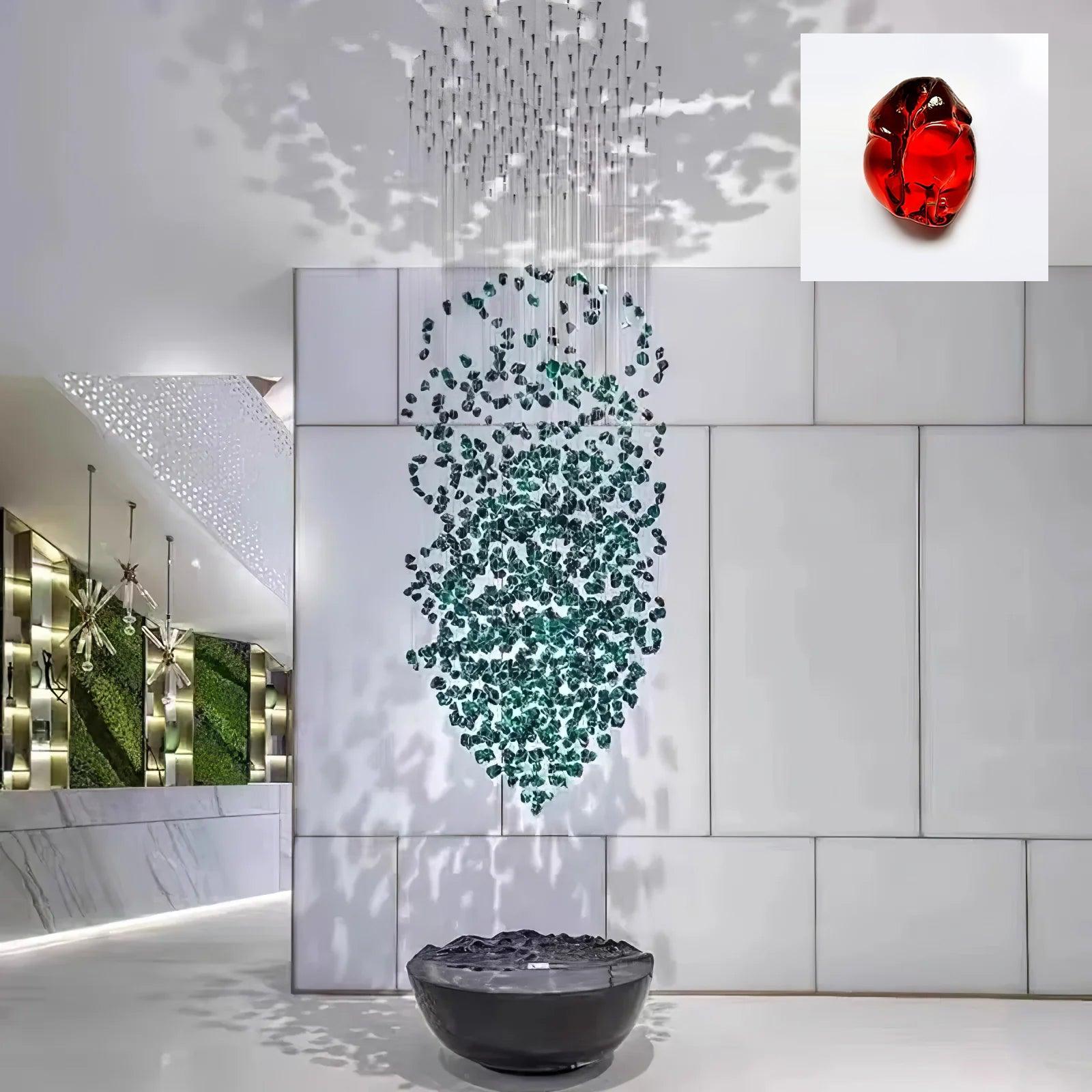 Veshaa Postmodern Luxury Stone Crystal Chandelier - Blowlighting