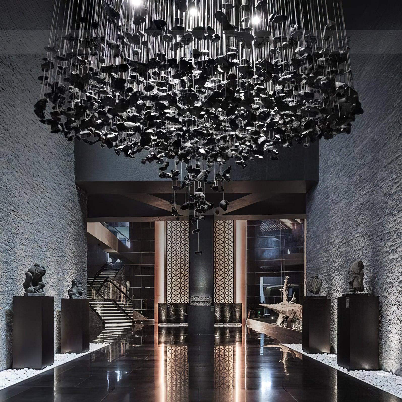 Veshaa Postmodern Luxury Stone Crystal Chandelier - Blowlighting