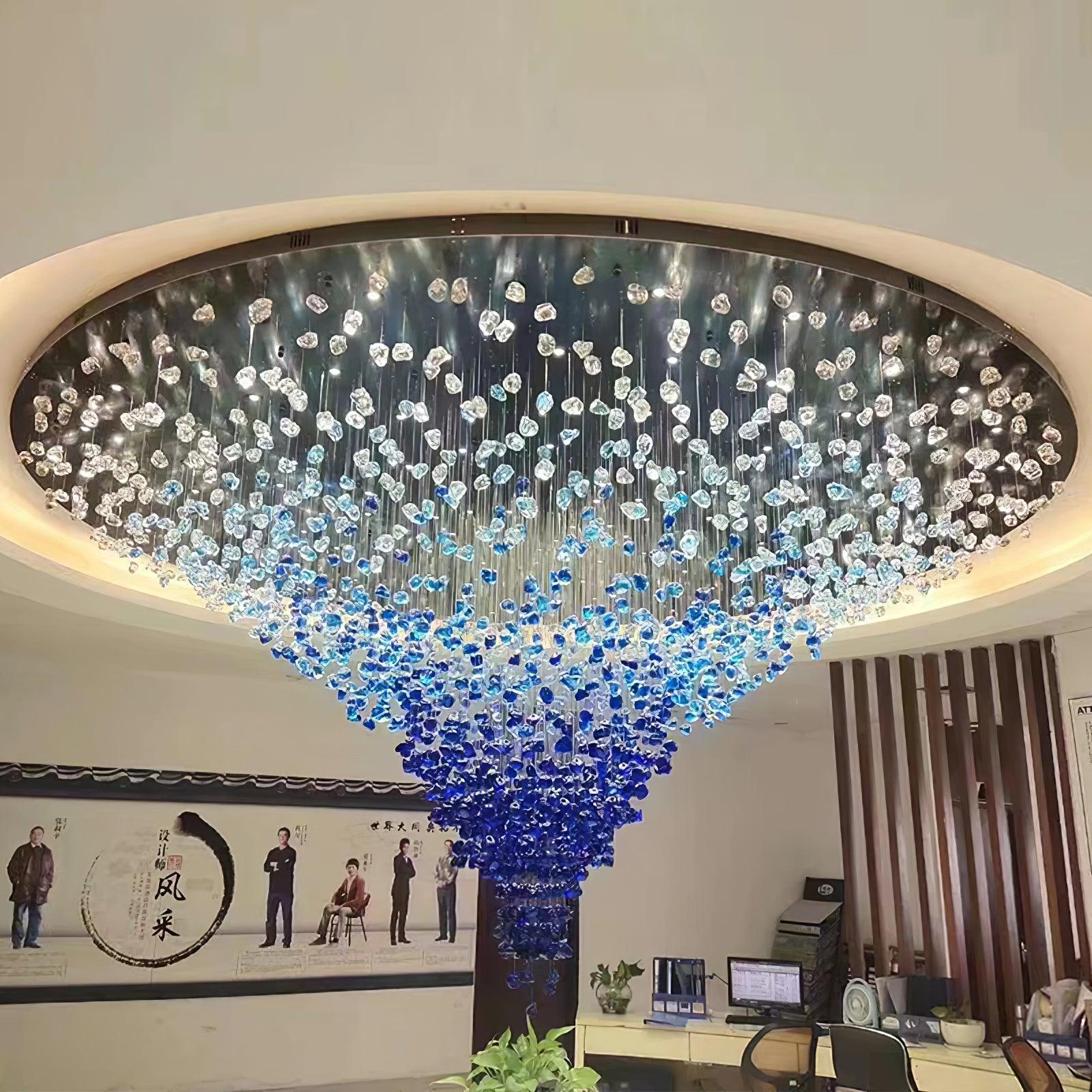 Veshaa Postmodern Luxury Stone Crystal Chandelier - Blowlighting
