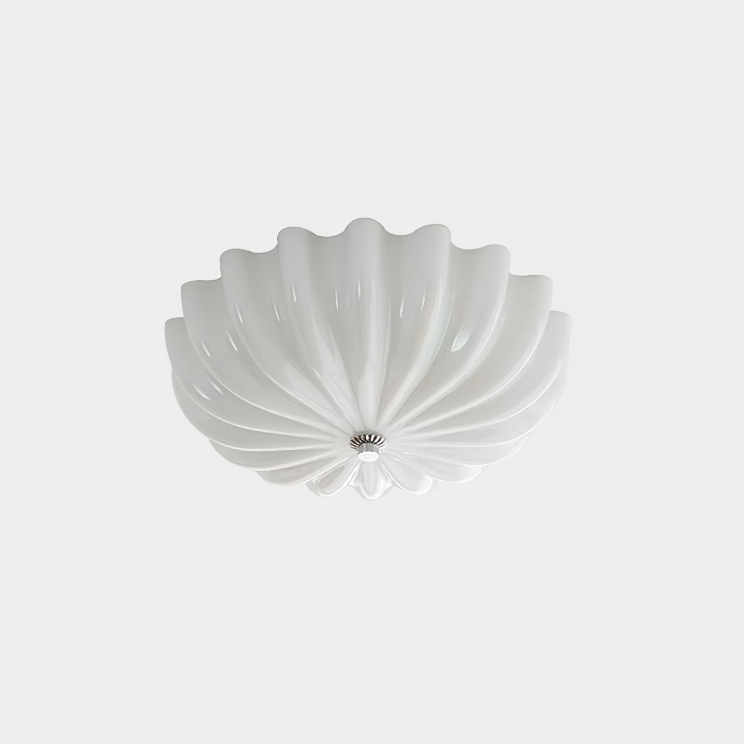 Aurora Ceiling Lamp Murano Blown Glass Shell Inspired - Blowlighting