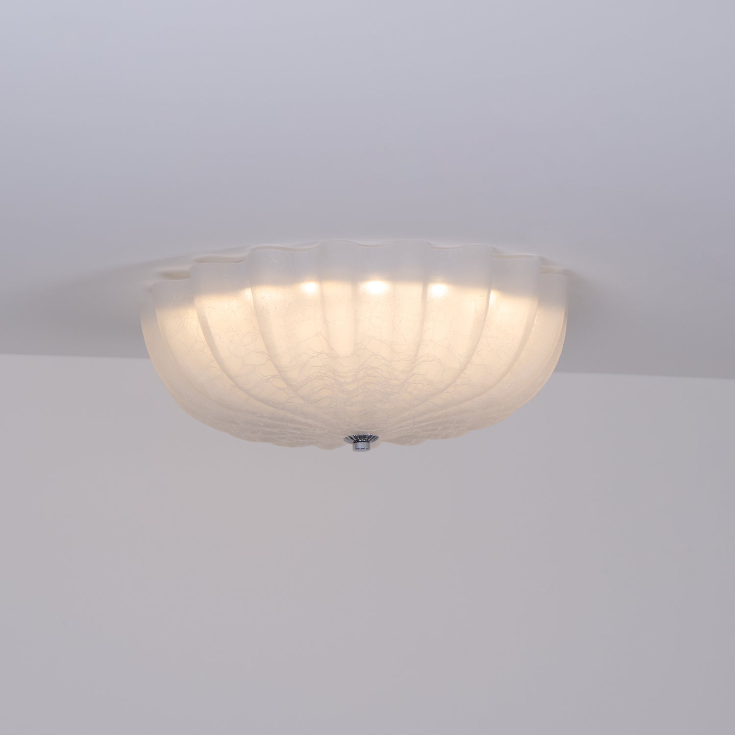Aurora Ceiling Lamp Murano Blown Glass Shell Inspired - Blowlighting