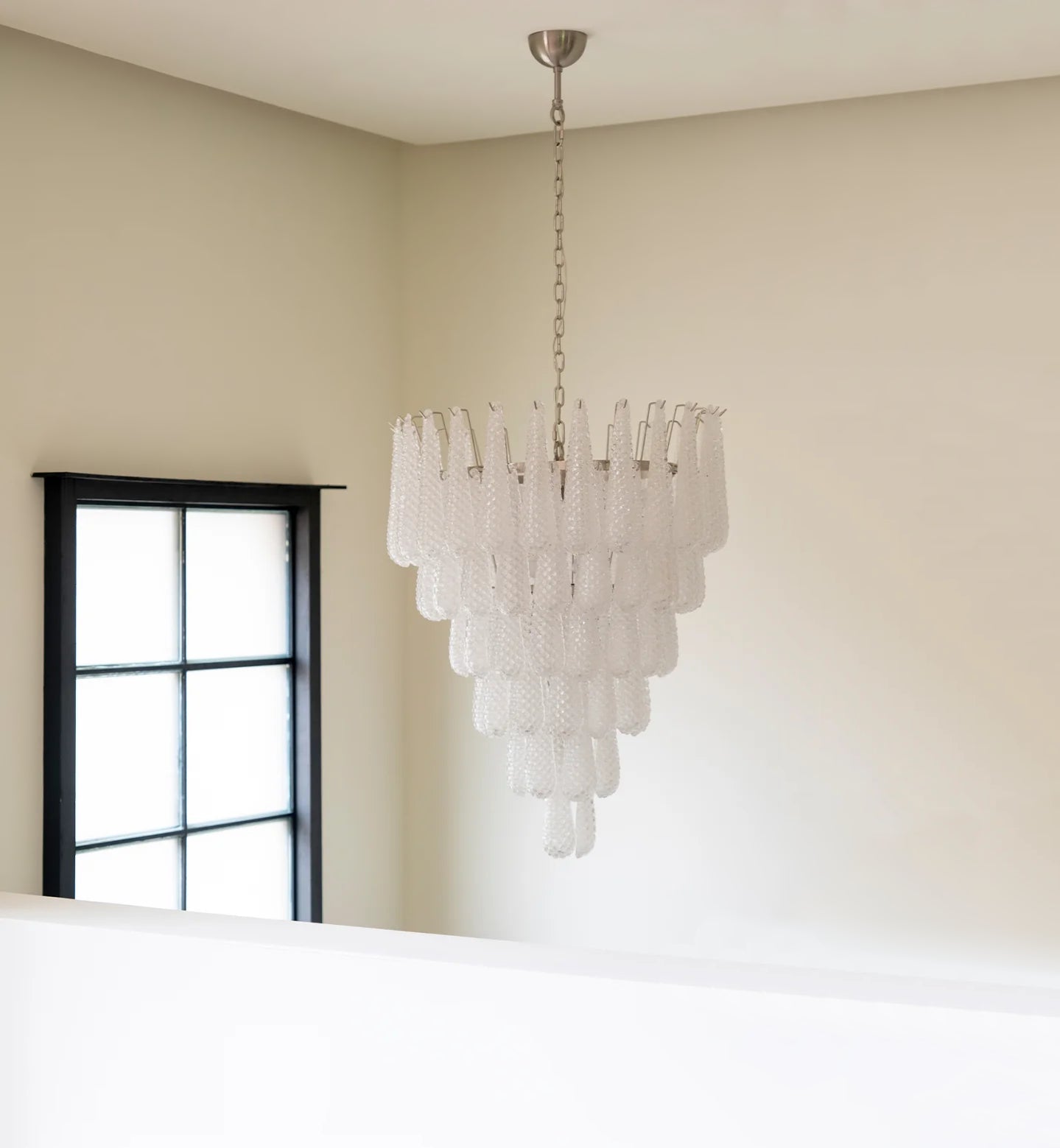 Aurora Chandelier Pinecone Murano Glass Textured Luxury - Blowlighting