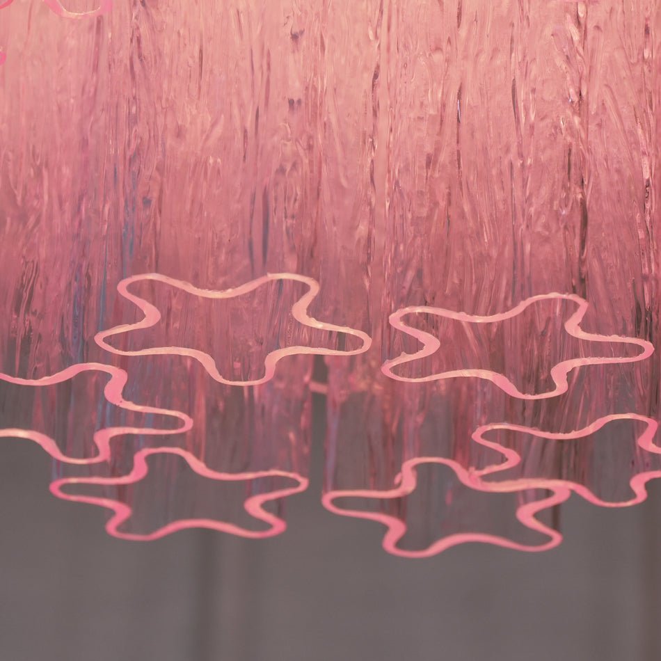 Aurora Ceiling Lamp Murano Pink Glass Vintage - Blowlighting