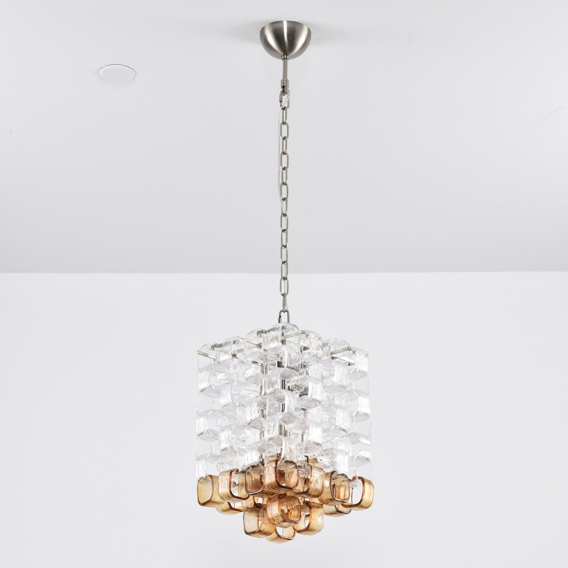 Aurora Chandelier Murano Glass Interlocking Geometric - Blowlighting