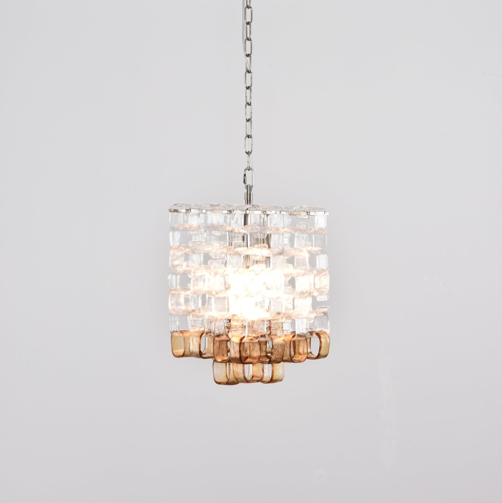 Aurora Chandelier Murano Glass Interlocking Geometric - Blowlighting