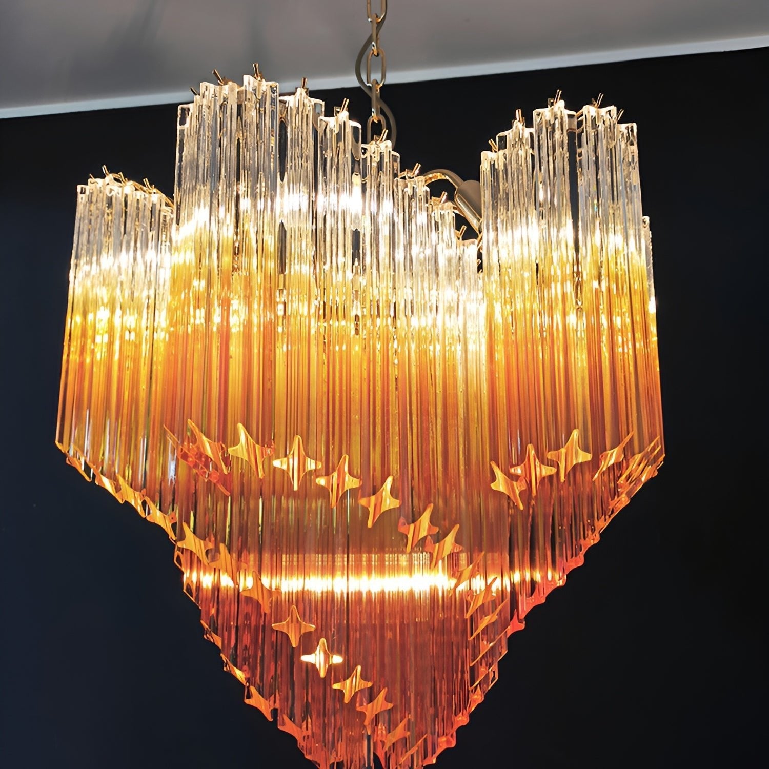 Evmararae Gradient Glass Chandelier - Blowlighting