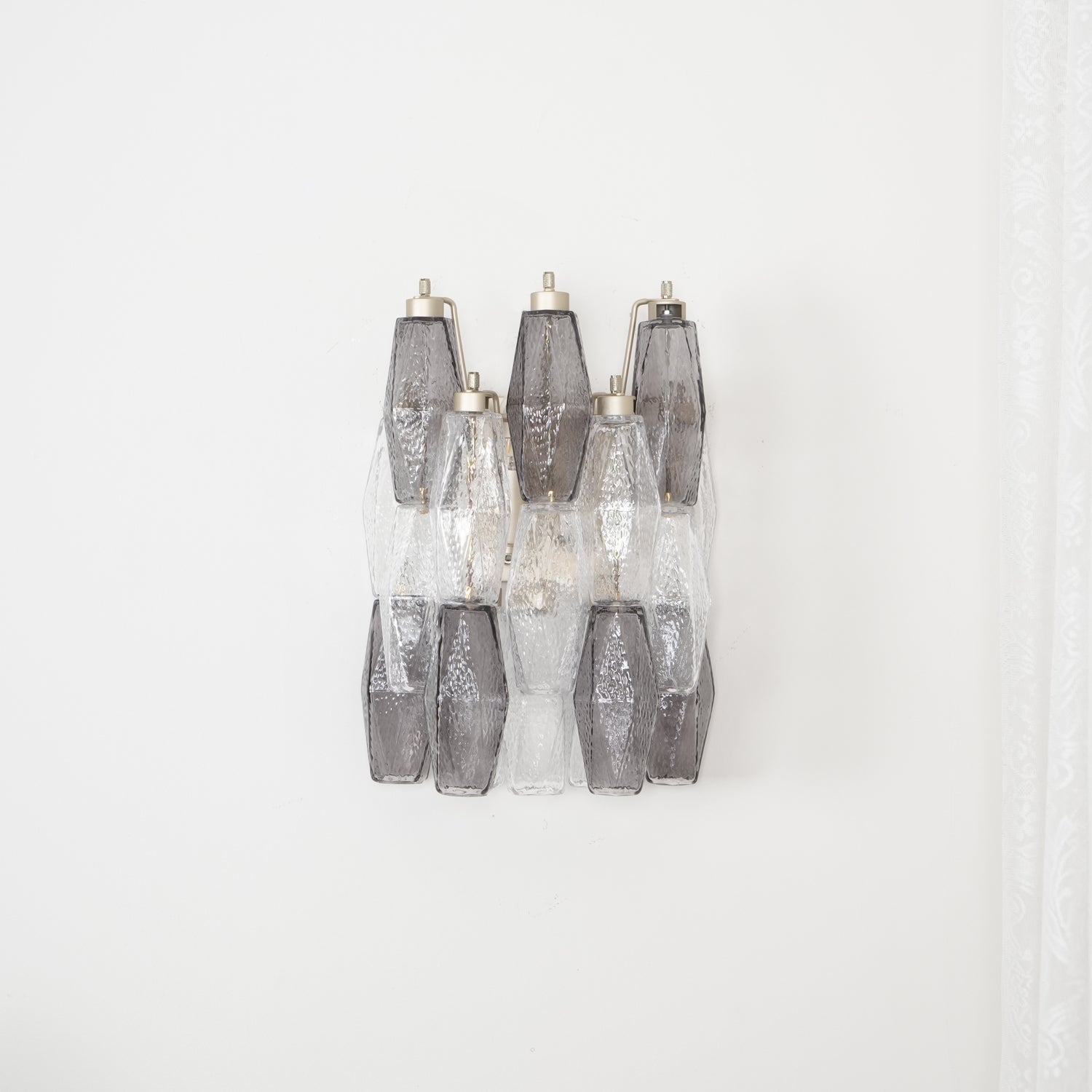 Aurora Wall Lamp Rhombus Glass Tiered Contemporary - Blowlighting