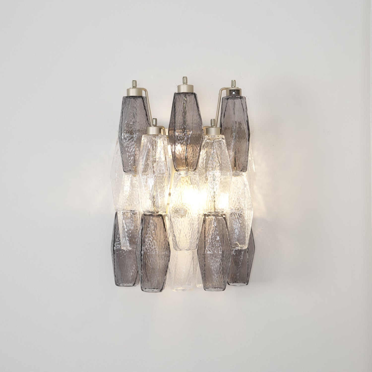 Aurora Wall Lamp Rhombus Glass Tiered Contemporary - Blowlighting