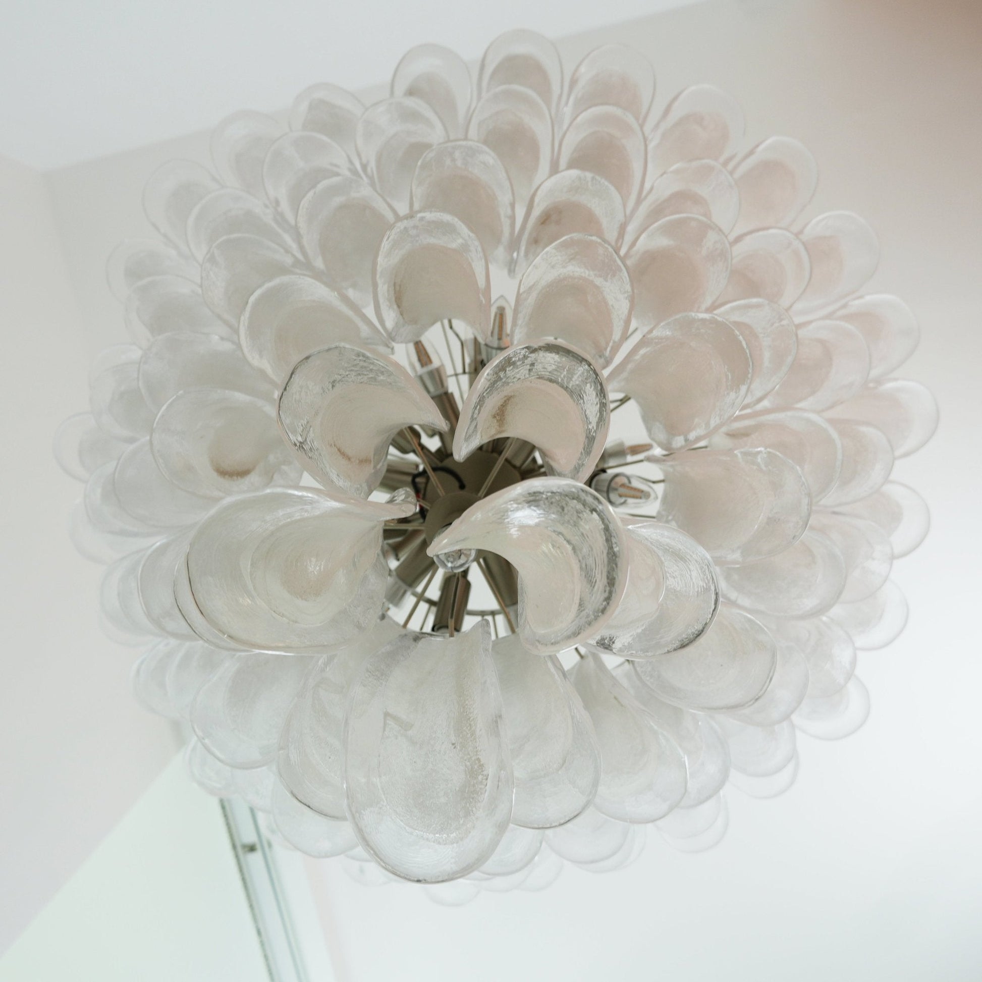 Aurora Chandelier Murano Glass Petals Vintage - Blowlighting