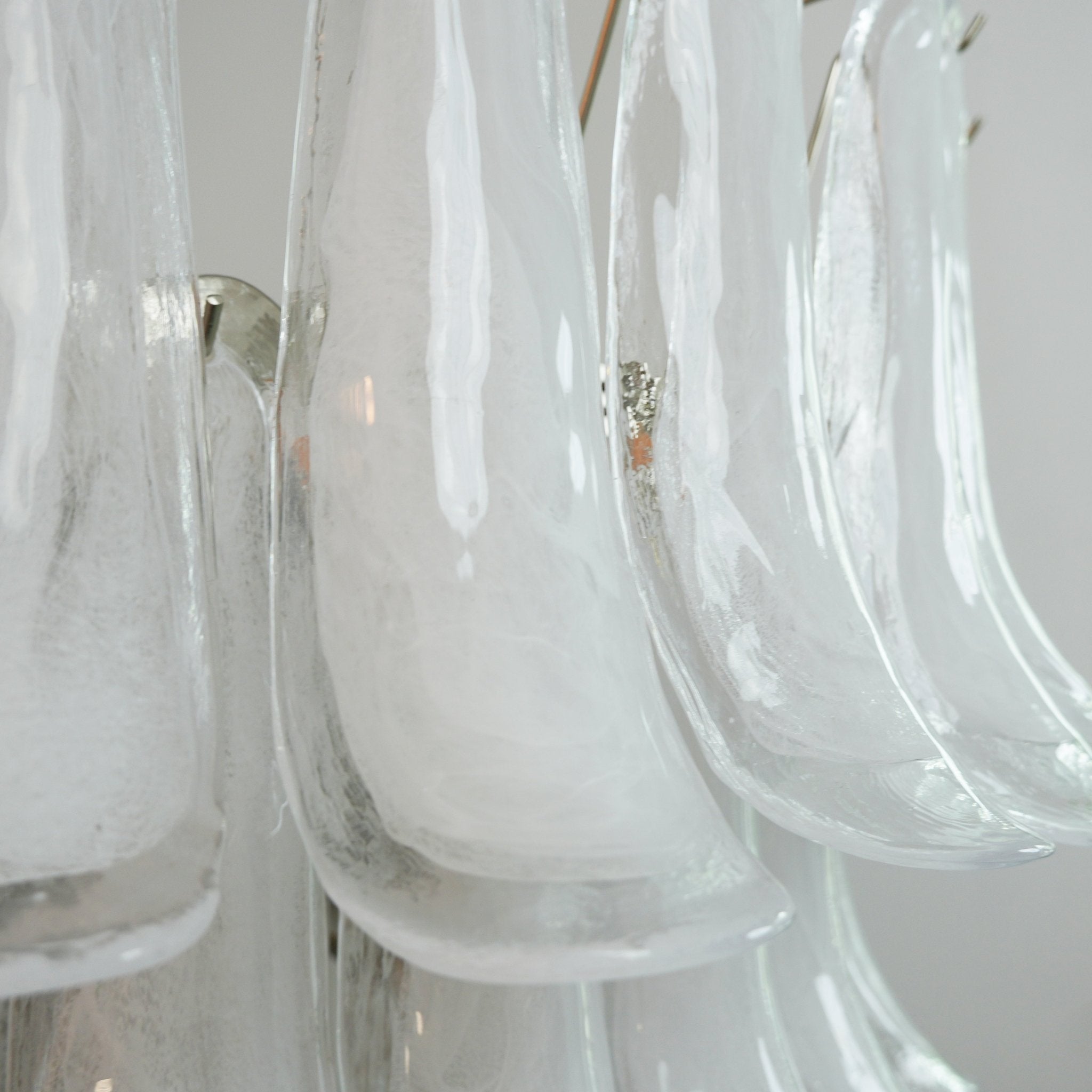 Aurora Chandelier Murano Glass Petals Vintage - Blowlighting