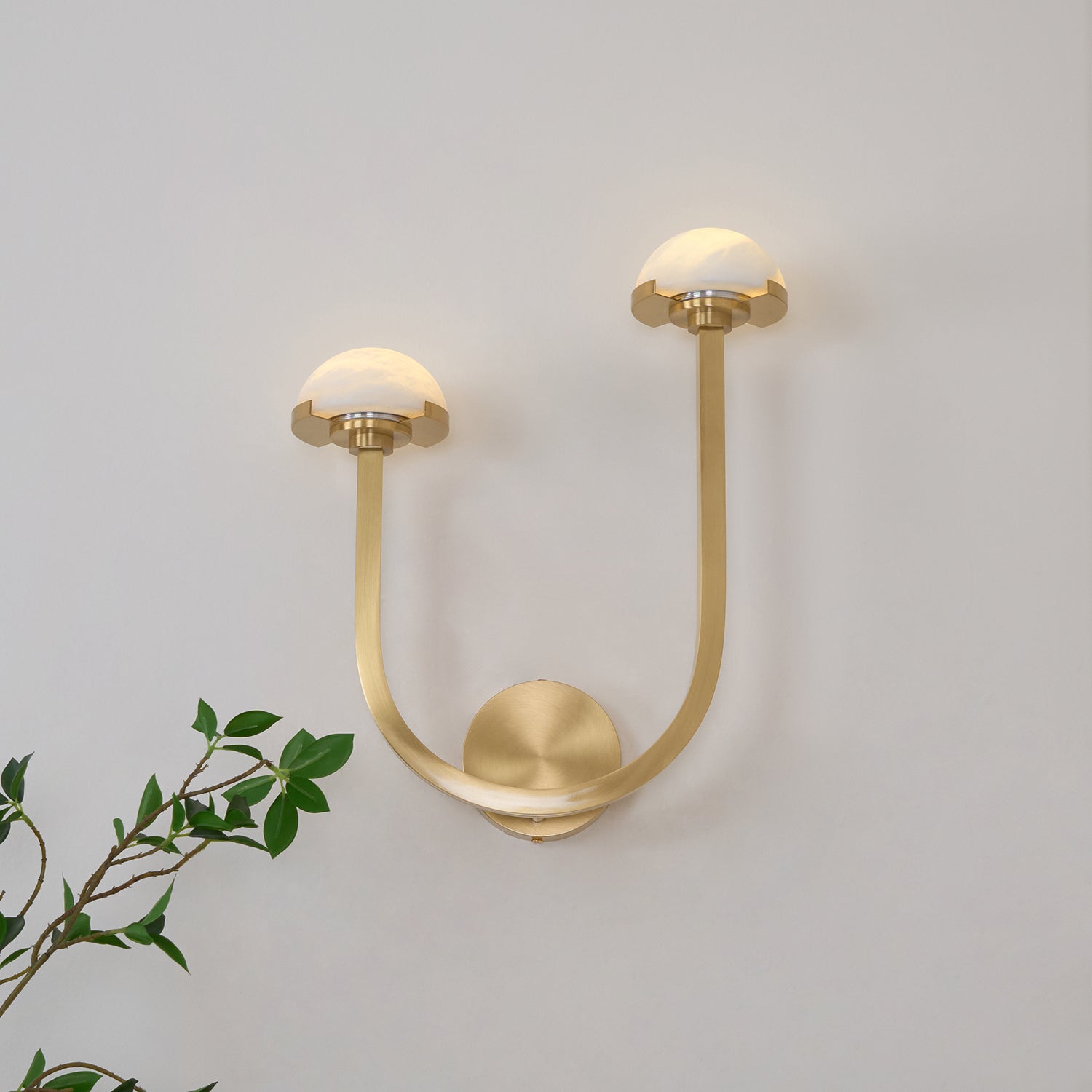 Vitalira Double Alabaster Wall Light - Blowlighting