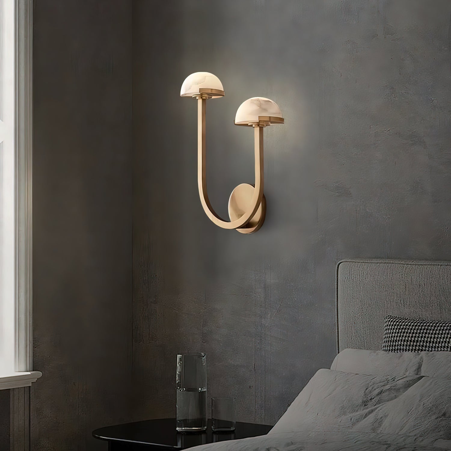 Vitalira Double Alabaster Wall Light - Blowlighting